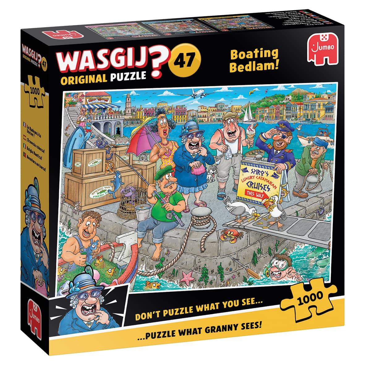 Puzzel Wasgij Original 47 De boot in! 1000st