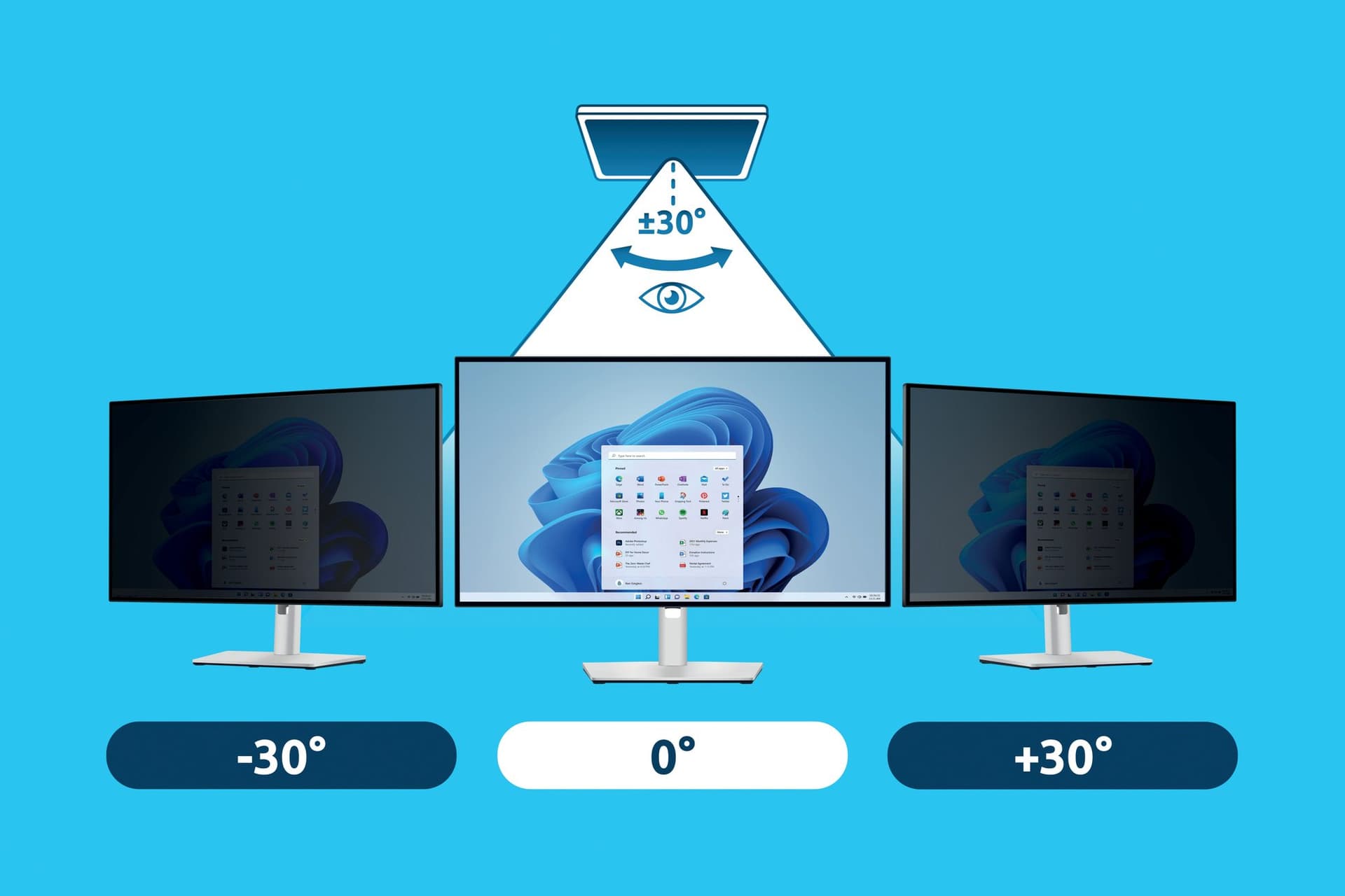 Privacyfilter Kensington 2-weg voor 22" monitors 16:10 3