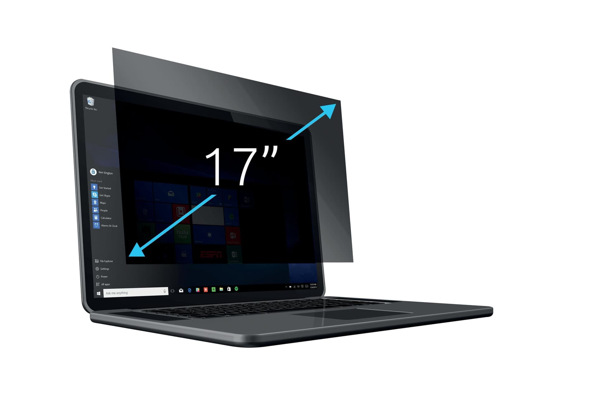 Privacyfilter Kensington 2-weg voor 17" laptops 16:10 2