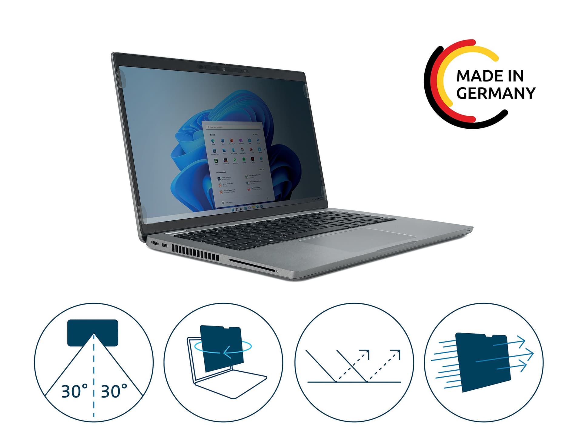 Privacyfilter Kensington 2-weg voor 14" laptops 16:9 9