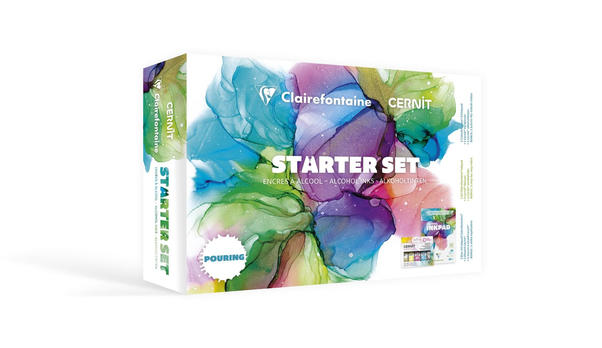 Alcoholinkt Clairefontaine & Cernit starterset 8-delig 2