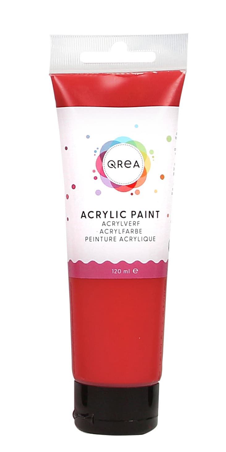 Acrylverf Qrea 120 ml vermiljoen
