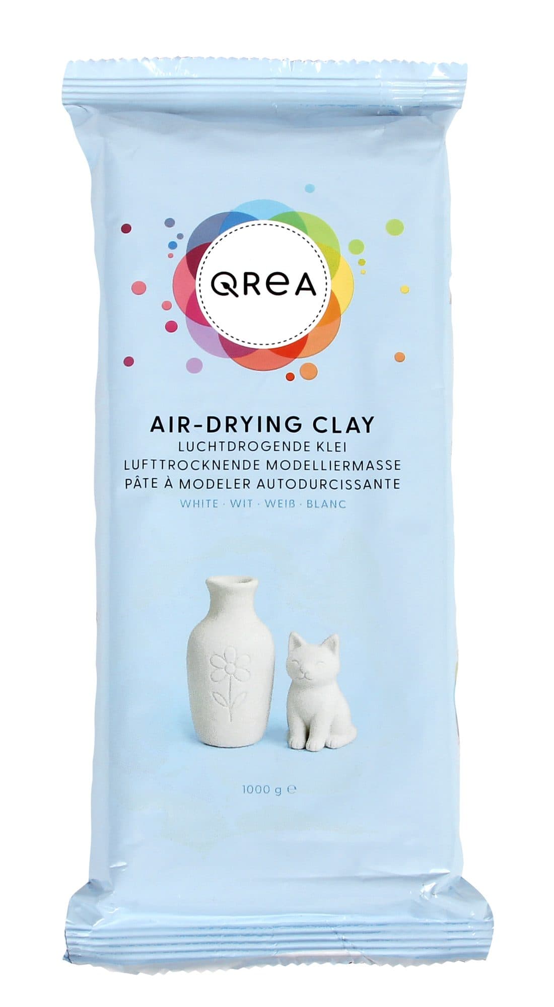 Klei Qrea luchtdrogend wit 1000 gram