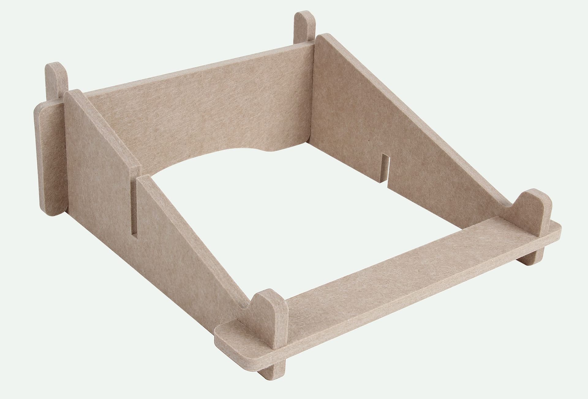 Laptopstandaard Quantore gerecycled vilt zand 2