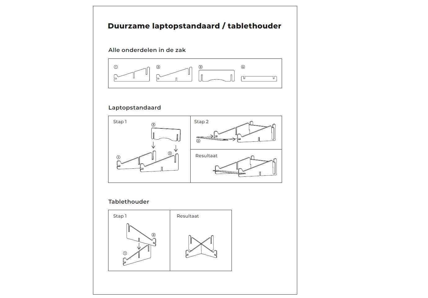 Laptopstandaard Quantore gerecycled vilt zand 4