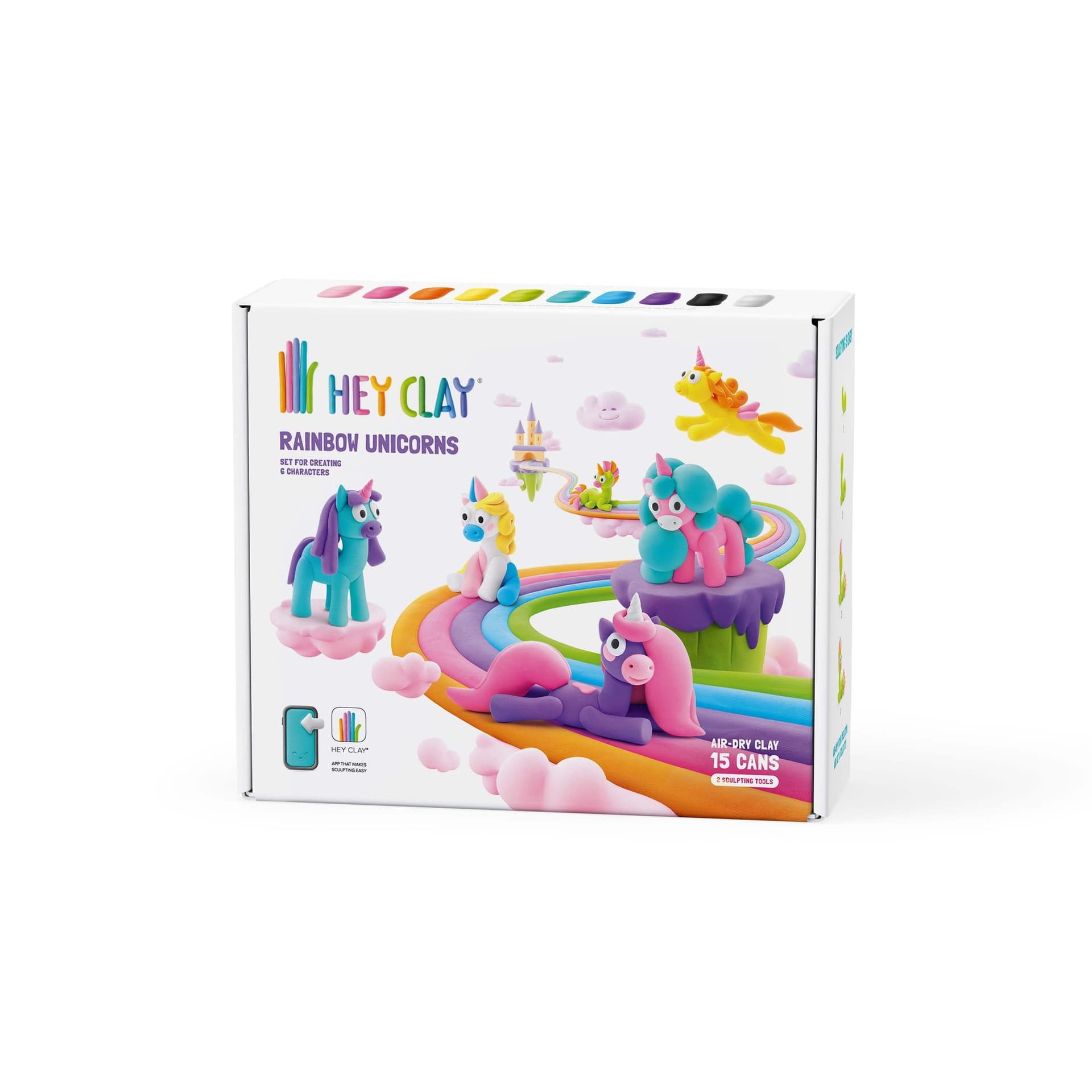 Klei Hey Clay eenhoorn set à 15 delen