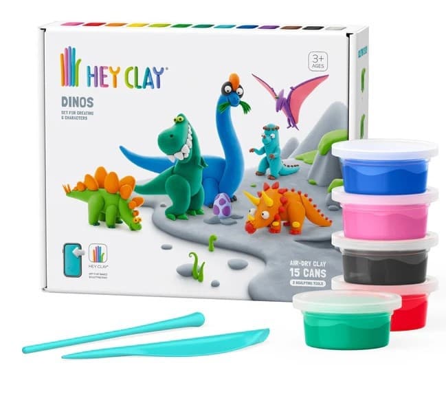 Klei Hey Clay dinos set à 15 delen 2