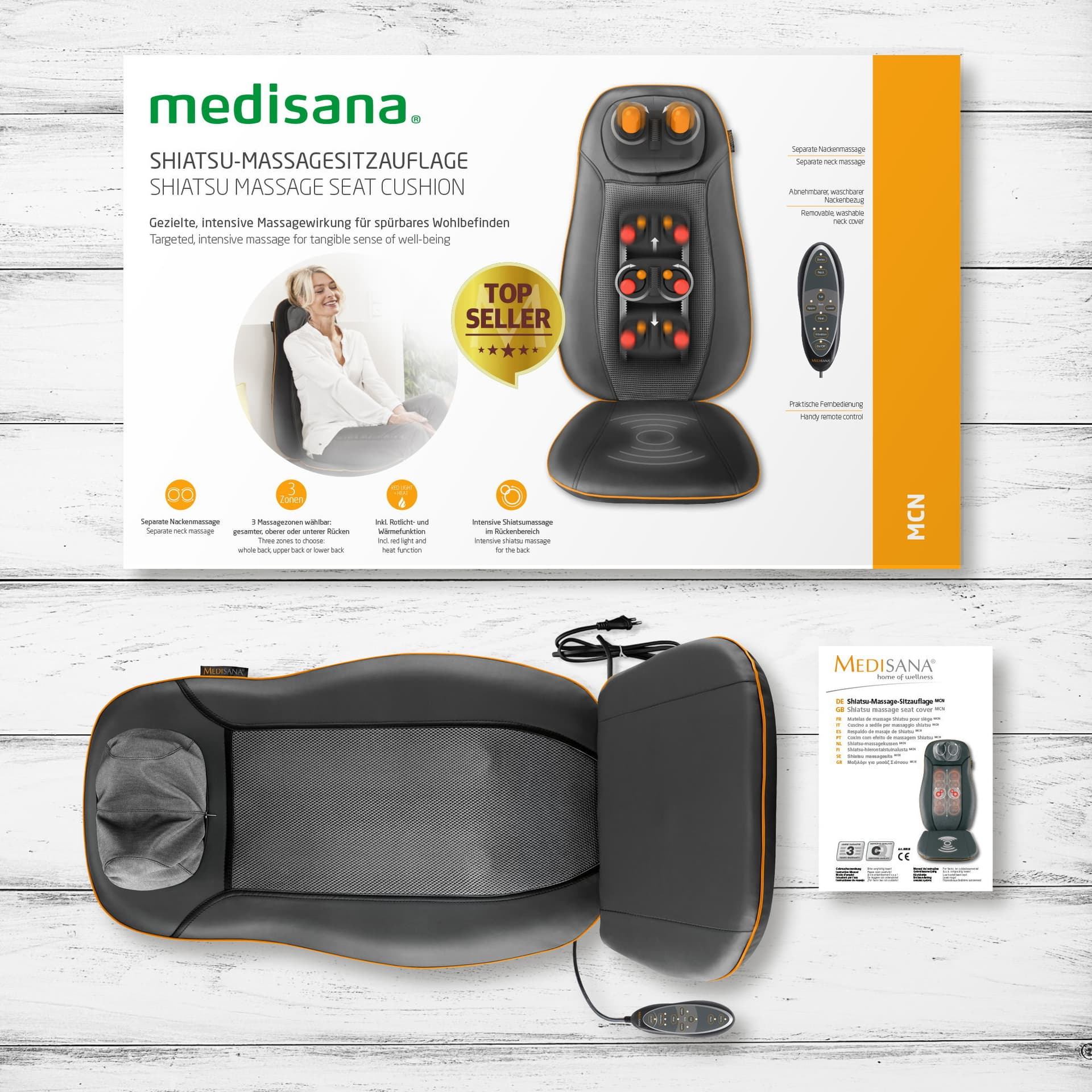 Shiatsu massagekussen Medisana MCN 7