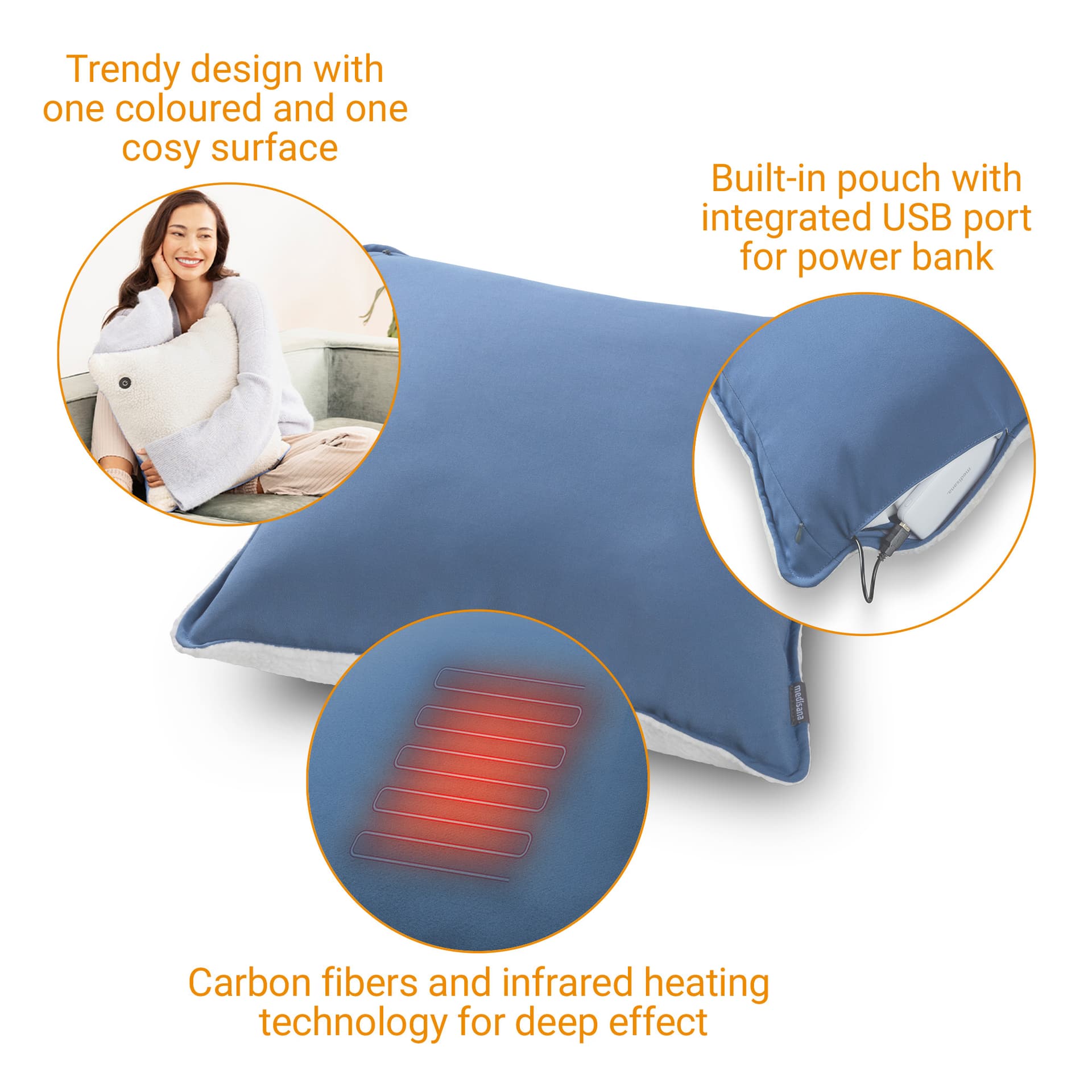 Warmtekussen Medisana HC 150 blauw 3