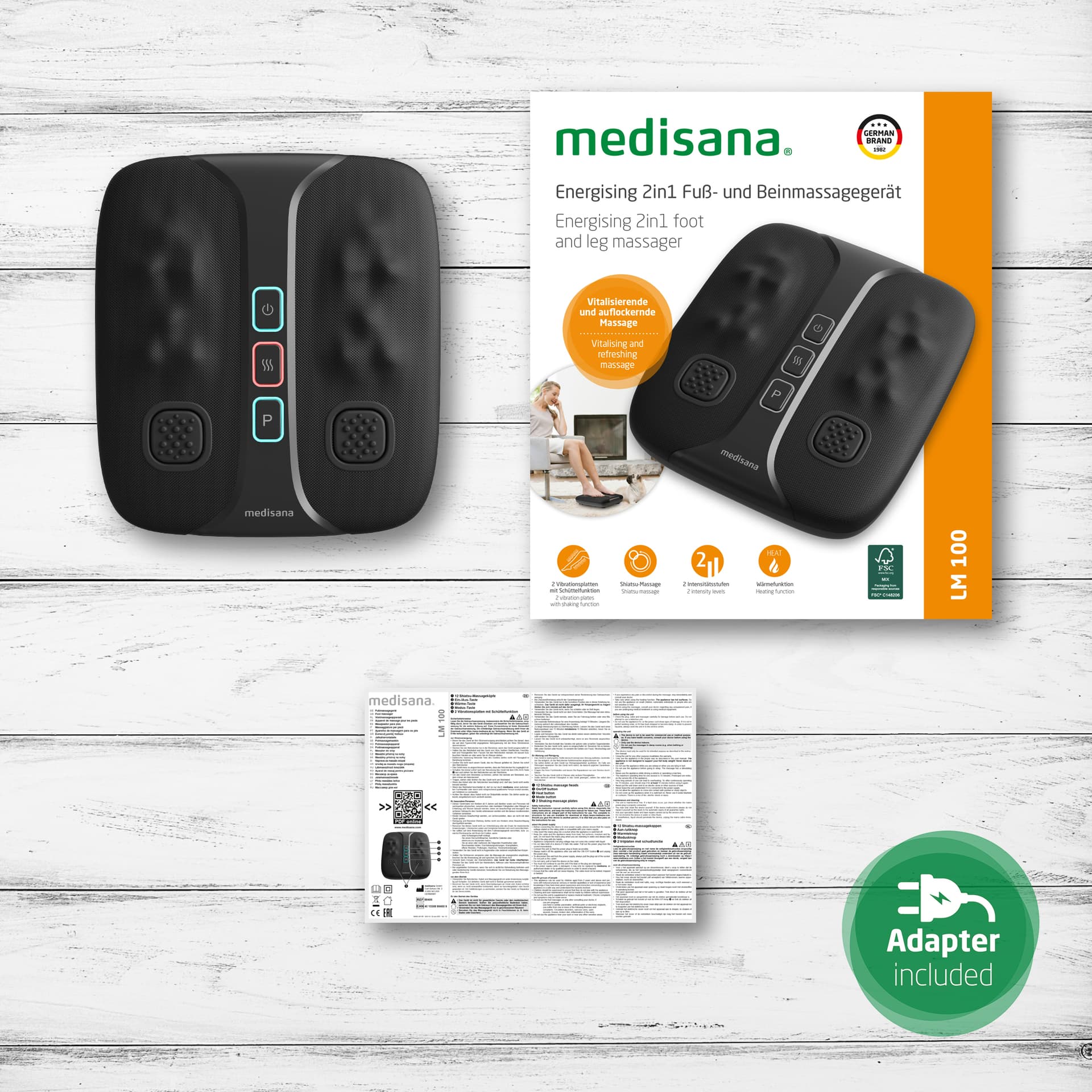 Been- en voetmassage apparaat Medisana LM 100 6