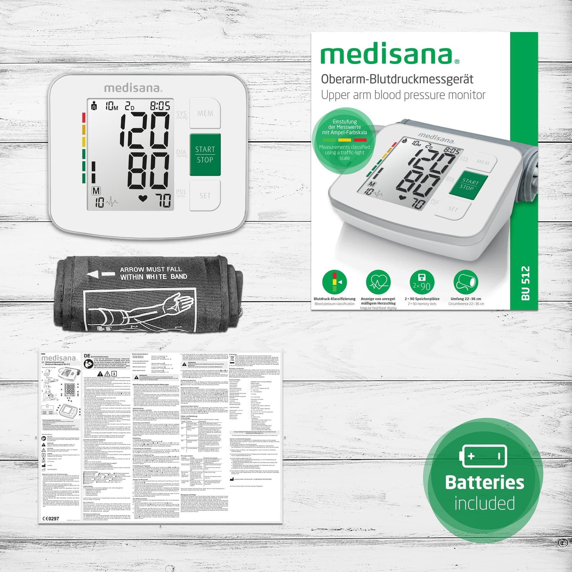 Bovenarmbloeddrukmeter Medisana BU 512 6