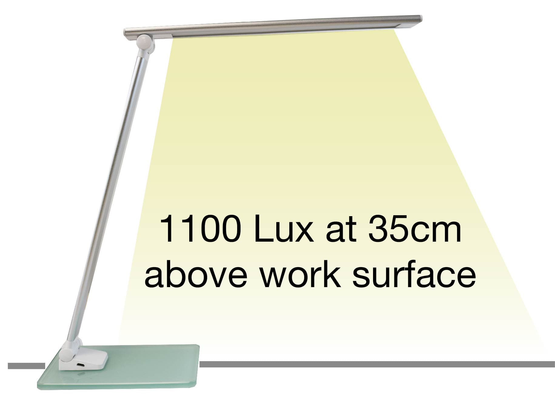 Bureaulamp Unilux Popy led wit 12