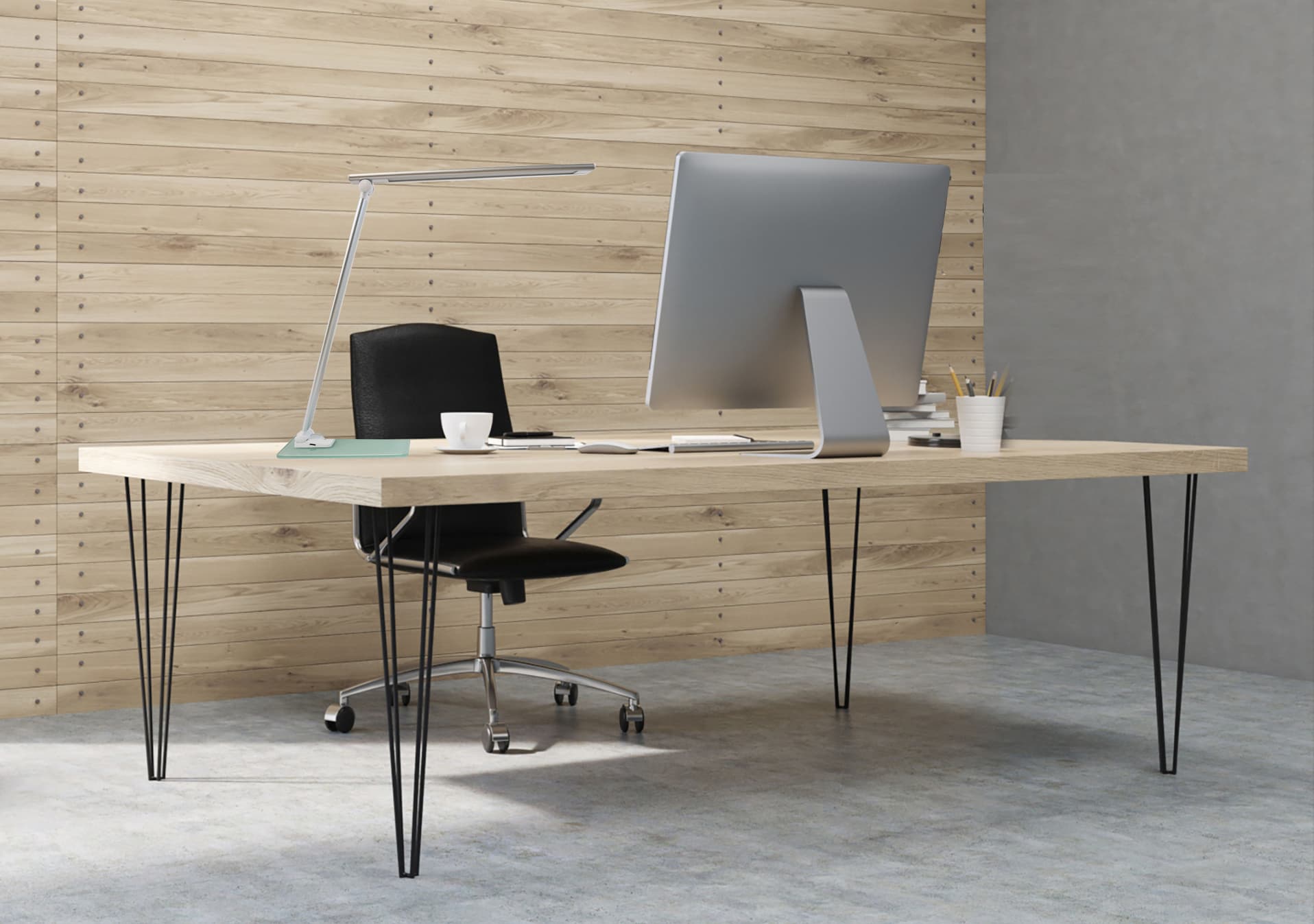 Bureaulamp Unilux Popy led wit 17