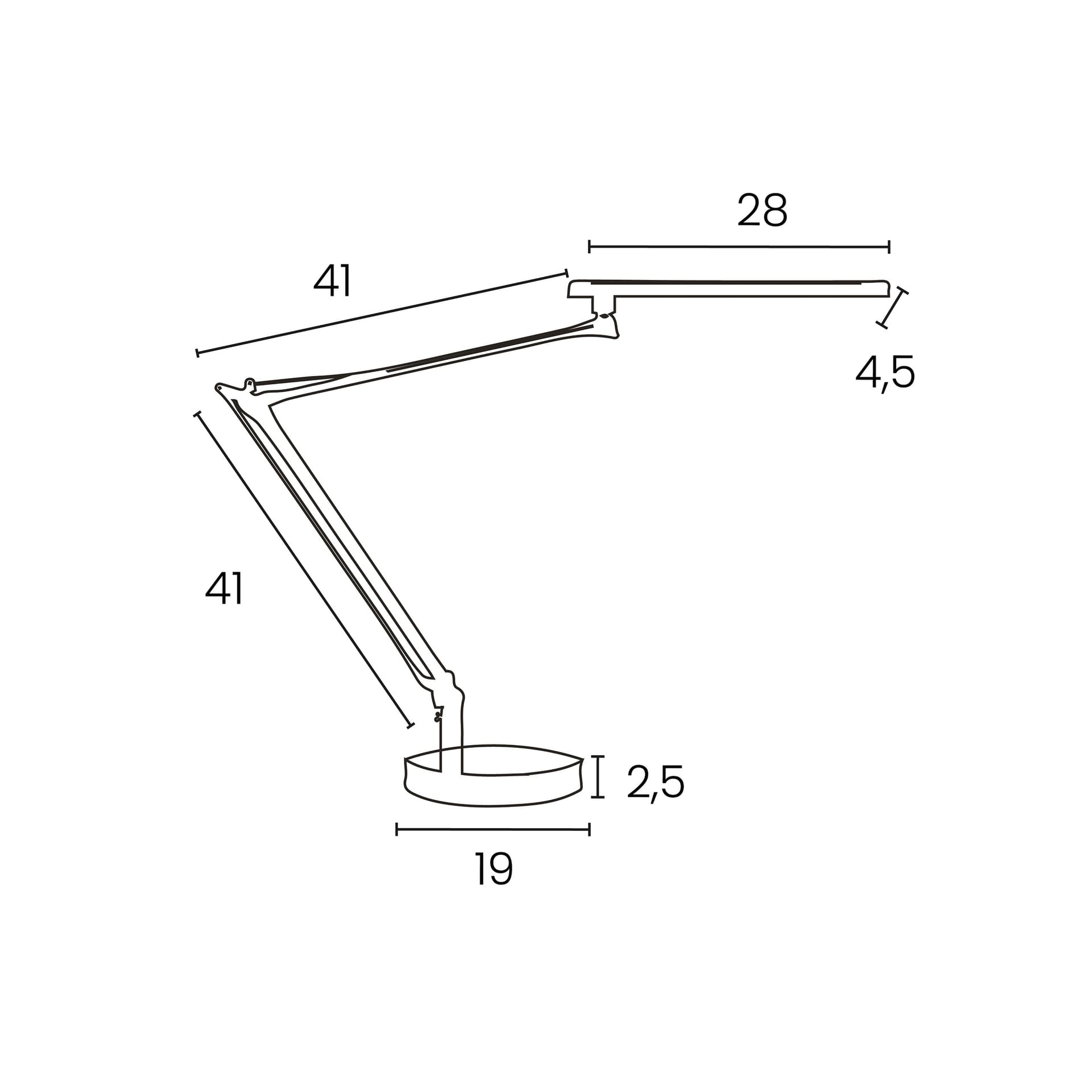 Bureaulamp Unilux Mamboled 2.0 led zwart 2