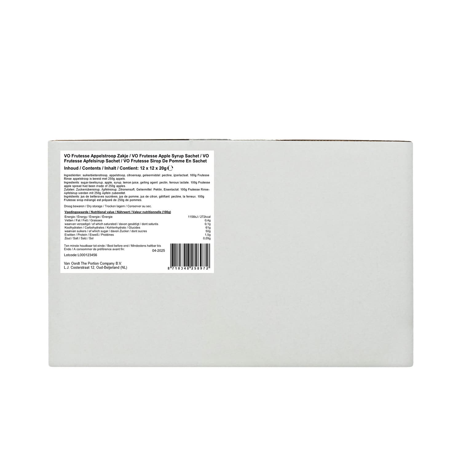 Appelstroop VarieJantjes Frutesse 12x20 gram zakjes 3