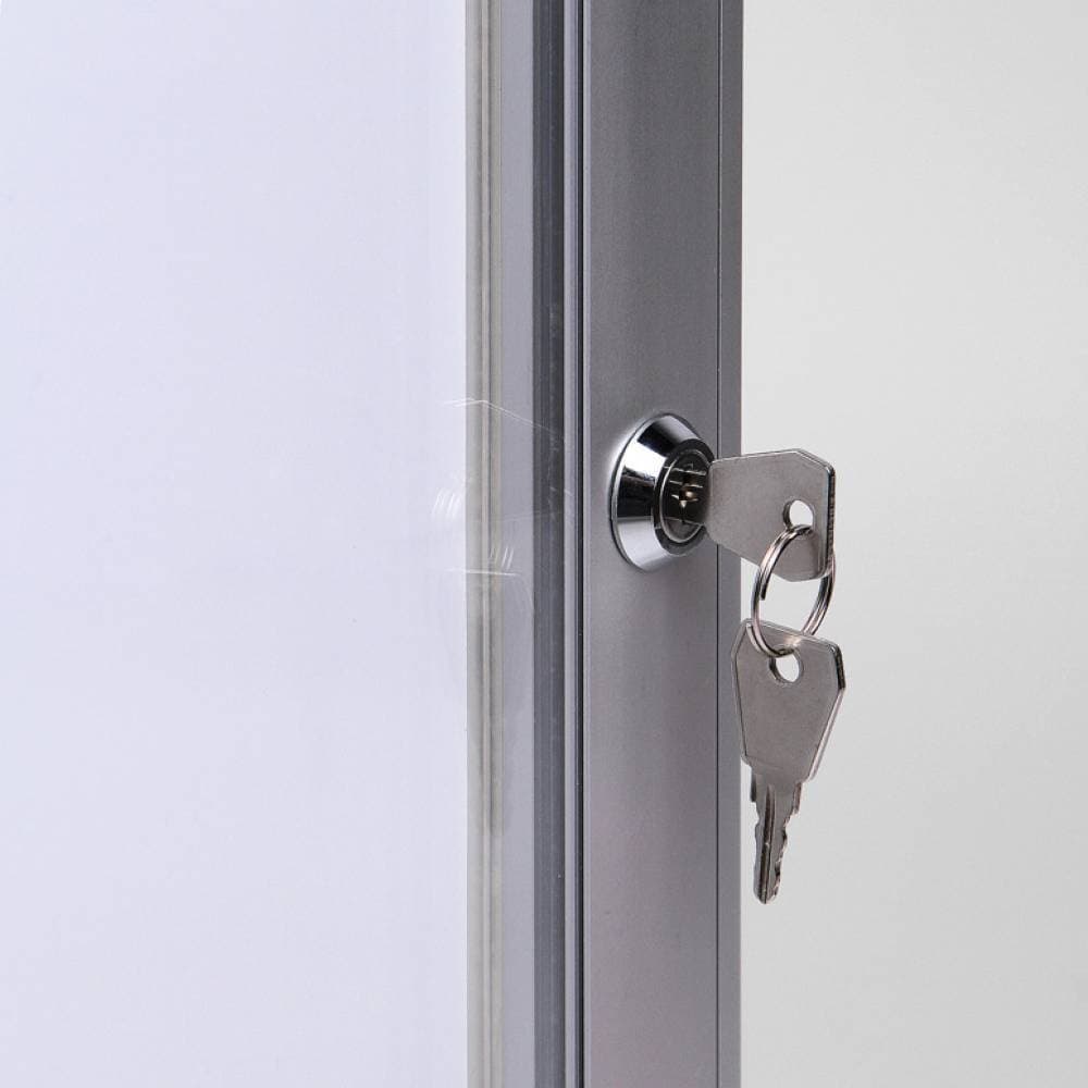 Vitrinebord Quantore luxe 8x A4 B1 gecertificeerd zilver 3