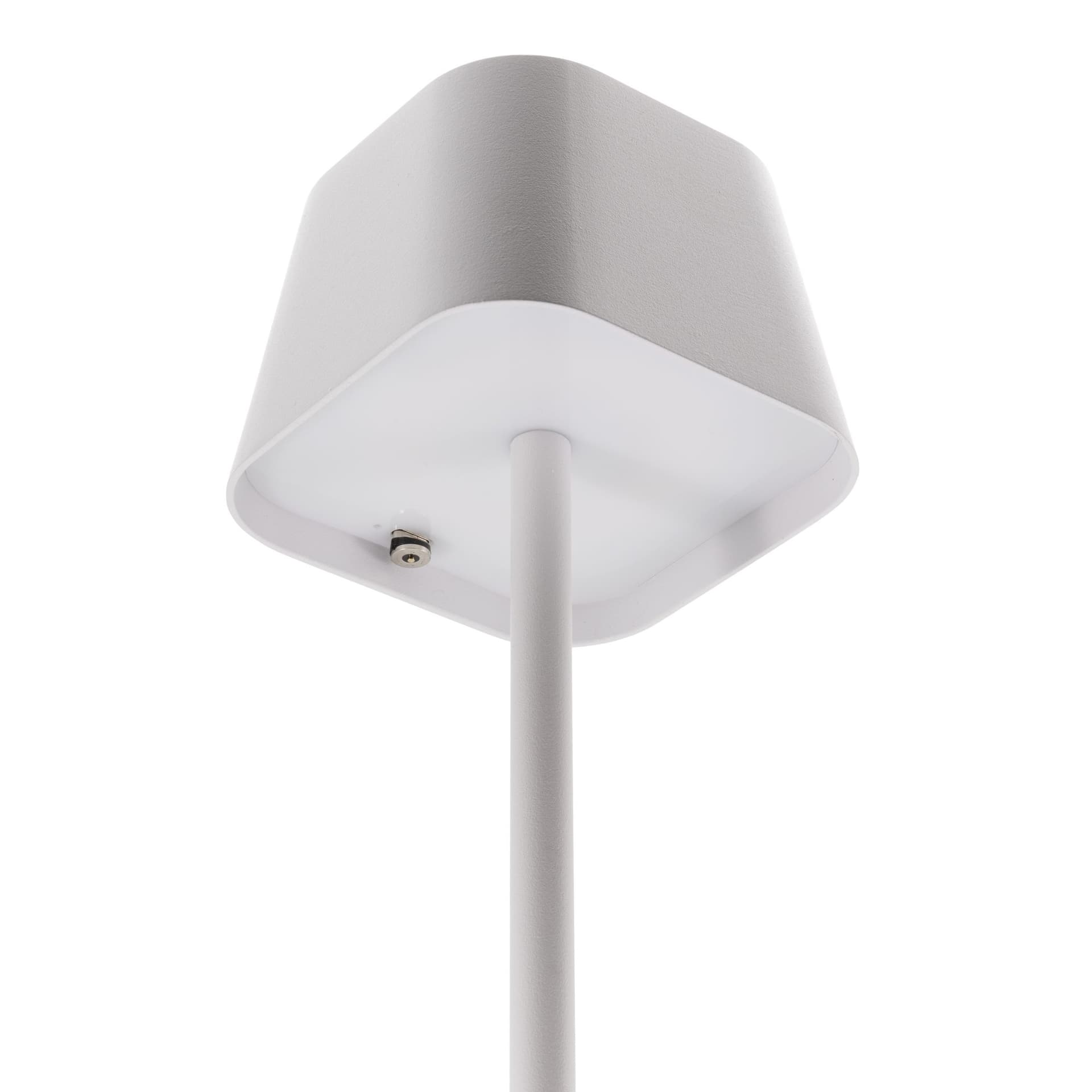 Tafellamp Securit Georgina LED oplaadbaar dimbaar wit 3