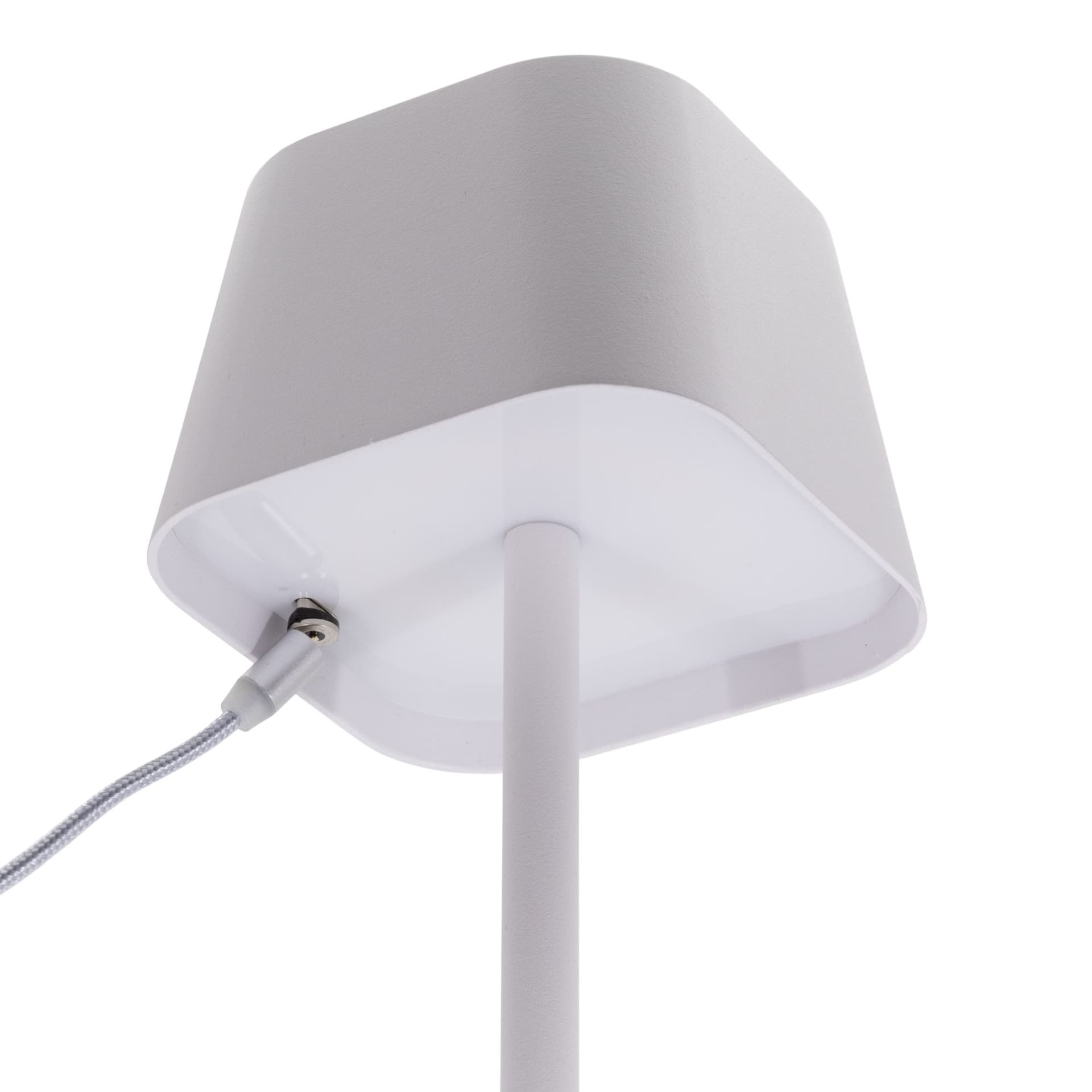 Tafellamp Securit Georgina LED oplaadbaar dimbaar wit 4