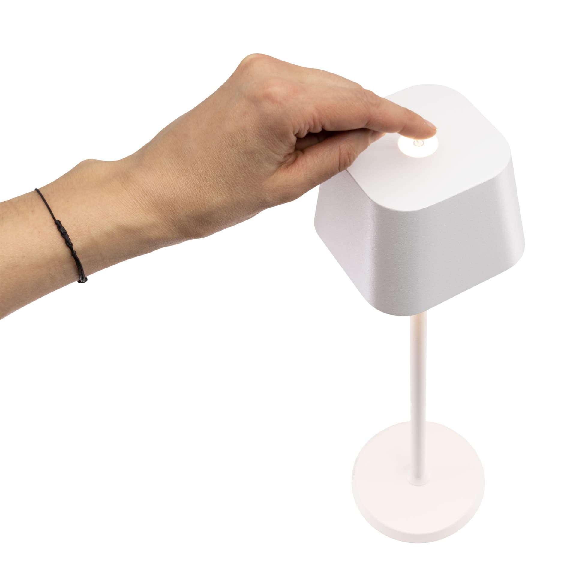 Tafellamp Securit Georgina LED oplaadbaar dimbaar wit 7