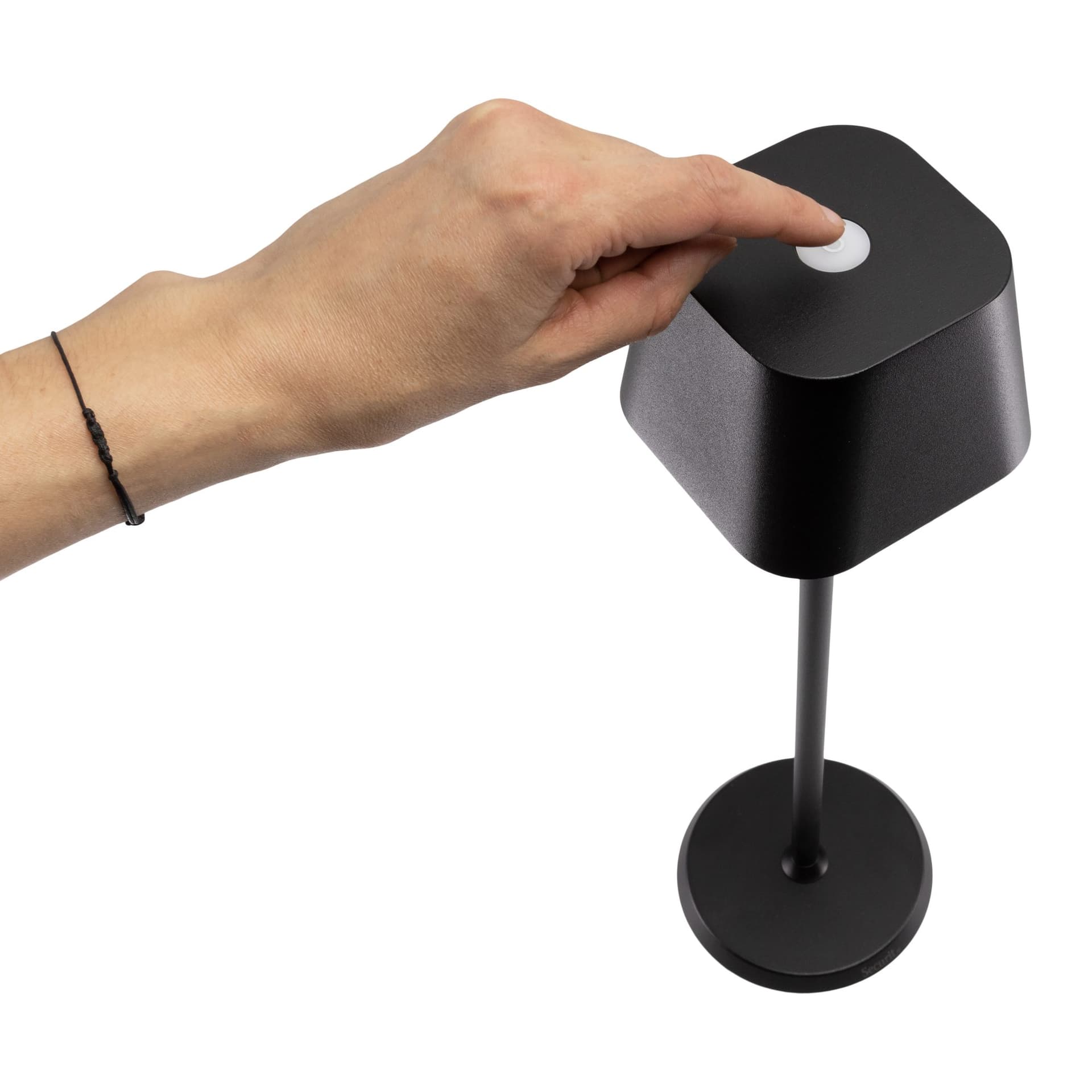 Tafellamp Securit Georgina LED oplaadbaar dimbaar zwart 3