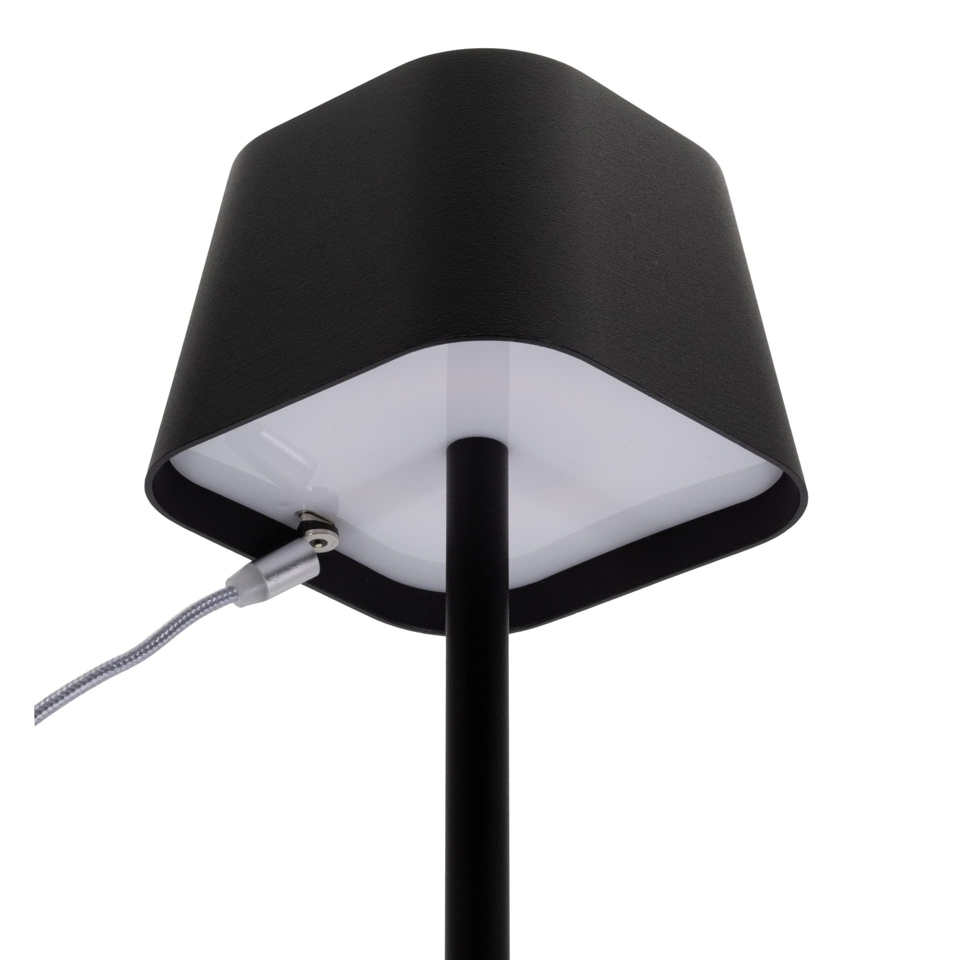 Tafellamp Securit Georgina LED oplaadbaar dimbaar zwart 5