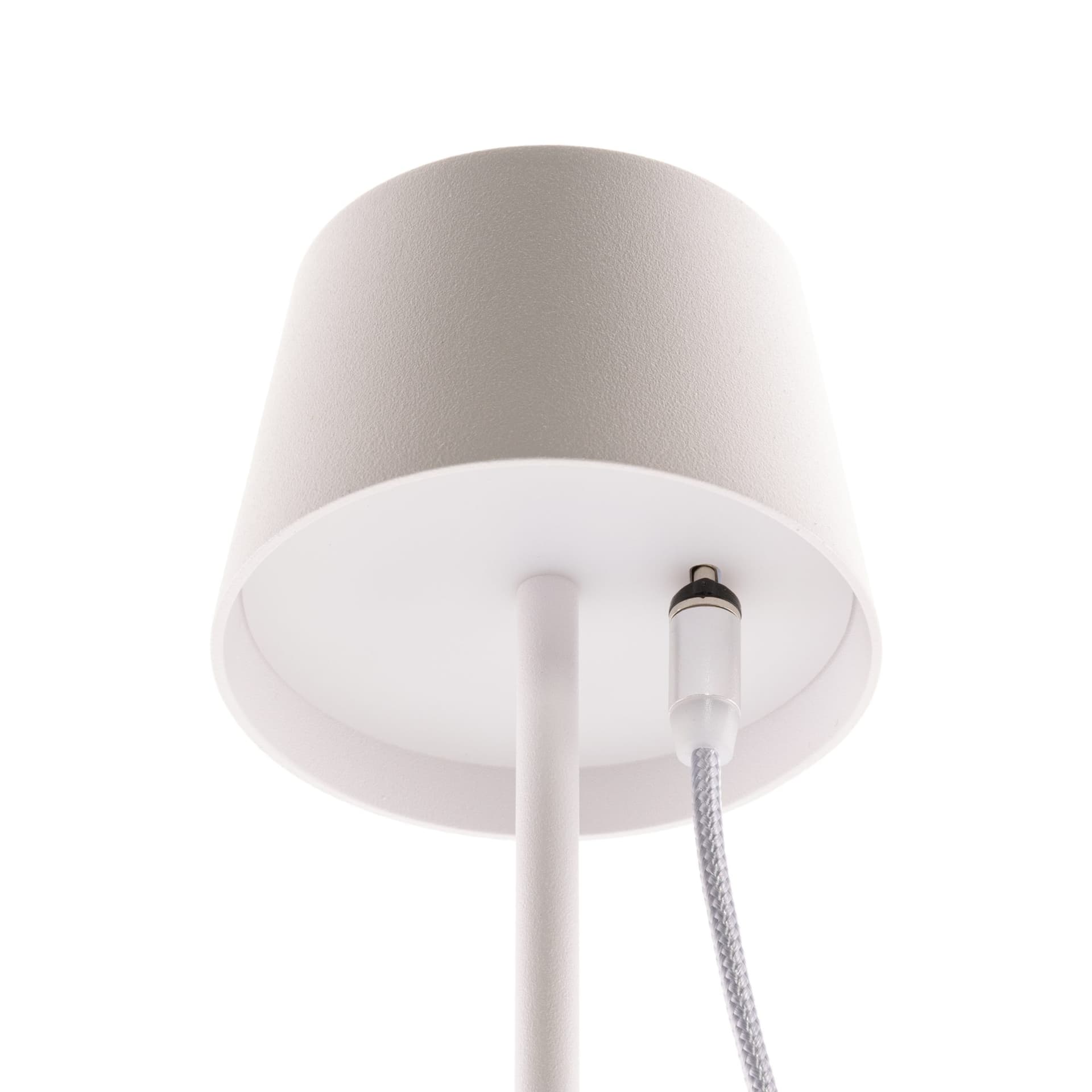 Tafellamp Securit MonteCarlo LED oplaadbaar dimbaar wit 3