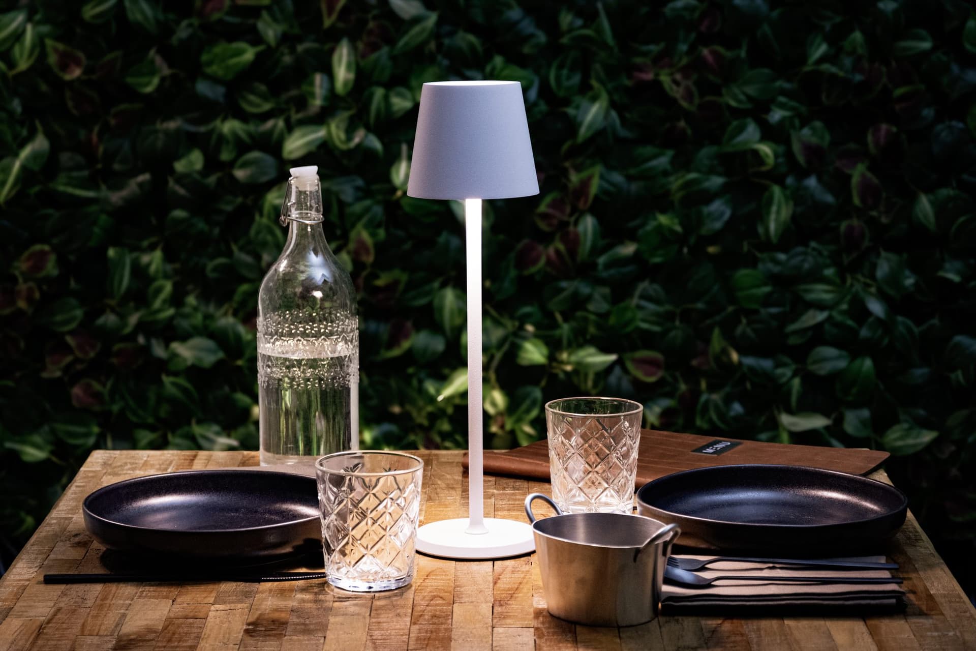 Tafellamp Securit Feline LED oplaadbaar dimbaar wit 11