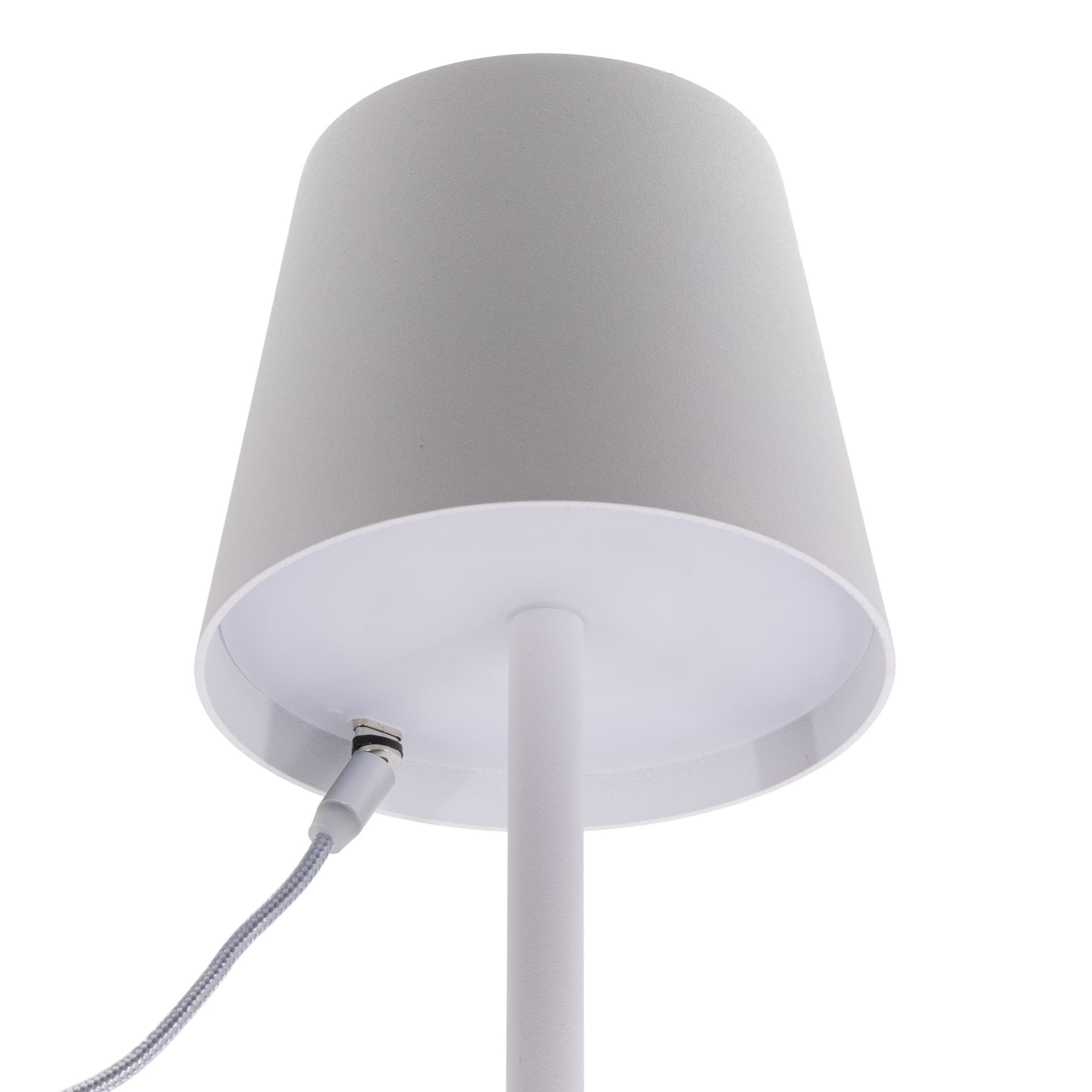Tafellamp Securit Feline LED oplaadbaar dimbaar wit 4