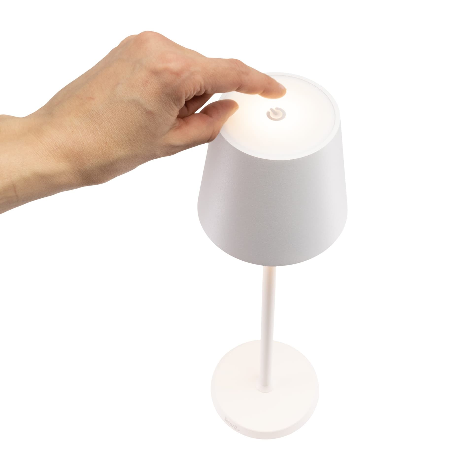 Tafellamp Securit Feline LED oplaadbaar dimbaar wit 6
