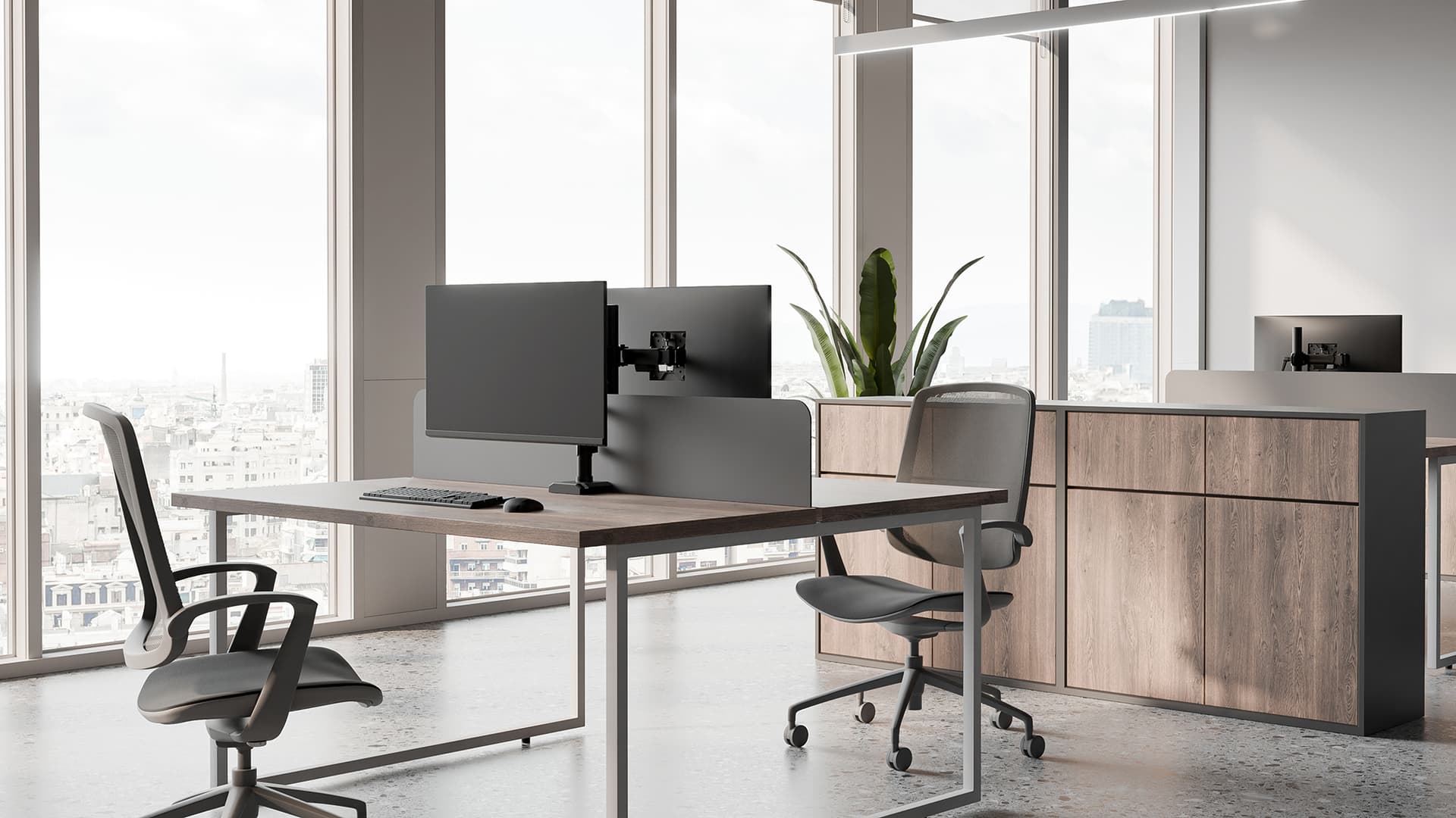 Monitorarm Neomounts NERO single 10-32" zwart 9