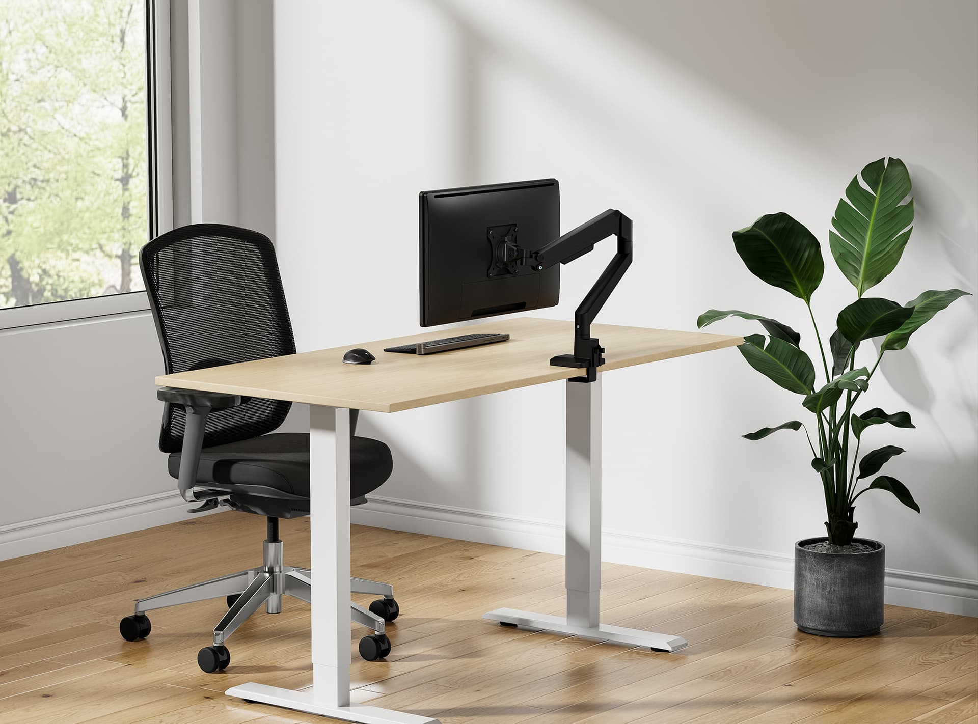 Monitorarm Neomounts NEXT Slim single 17-35" zwart 10