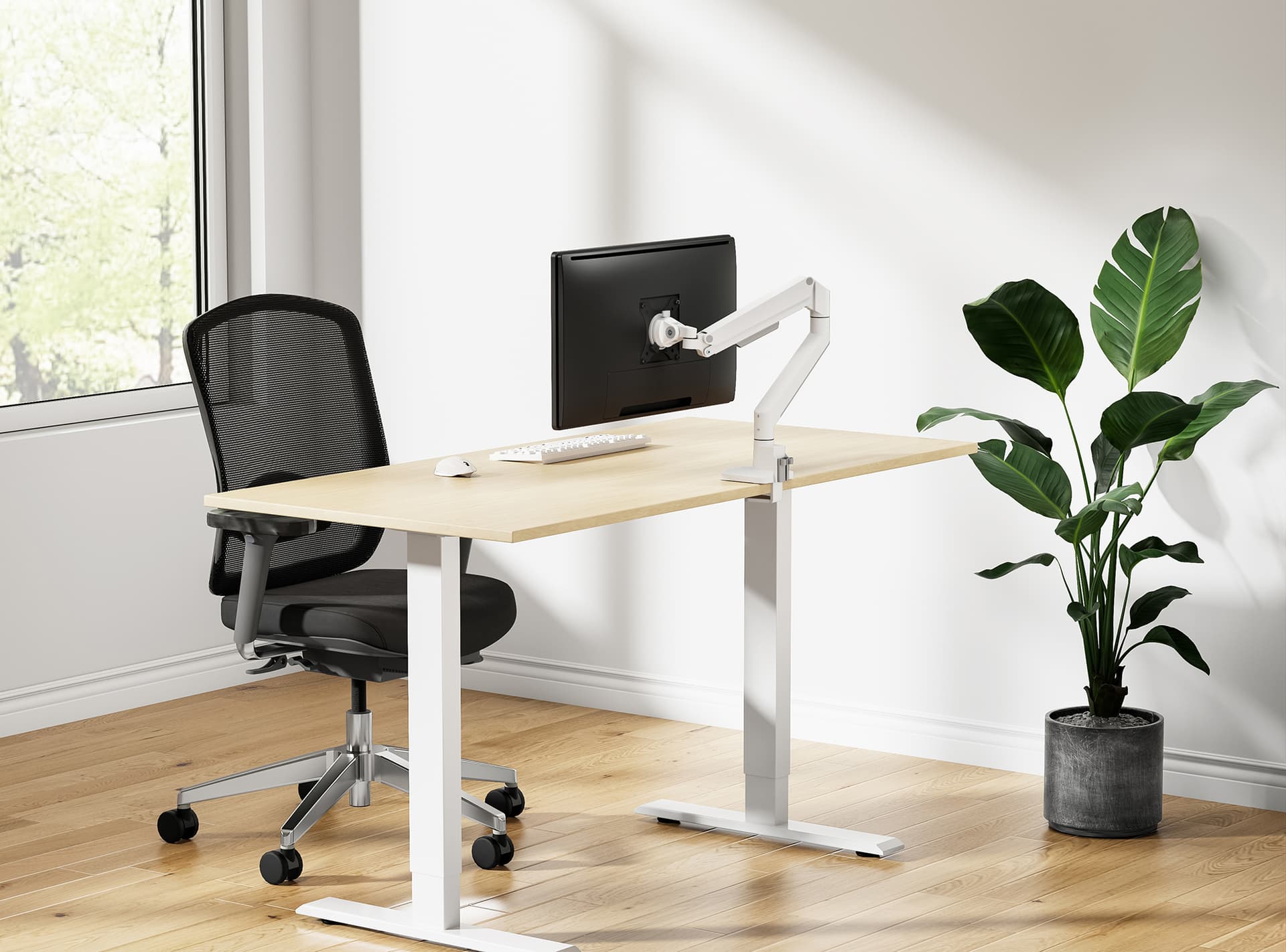 Monitorarm Neomounts NEXT Slim single 17-35" wit 9