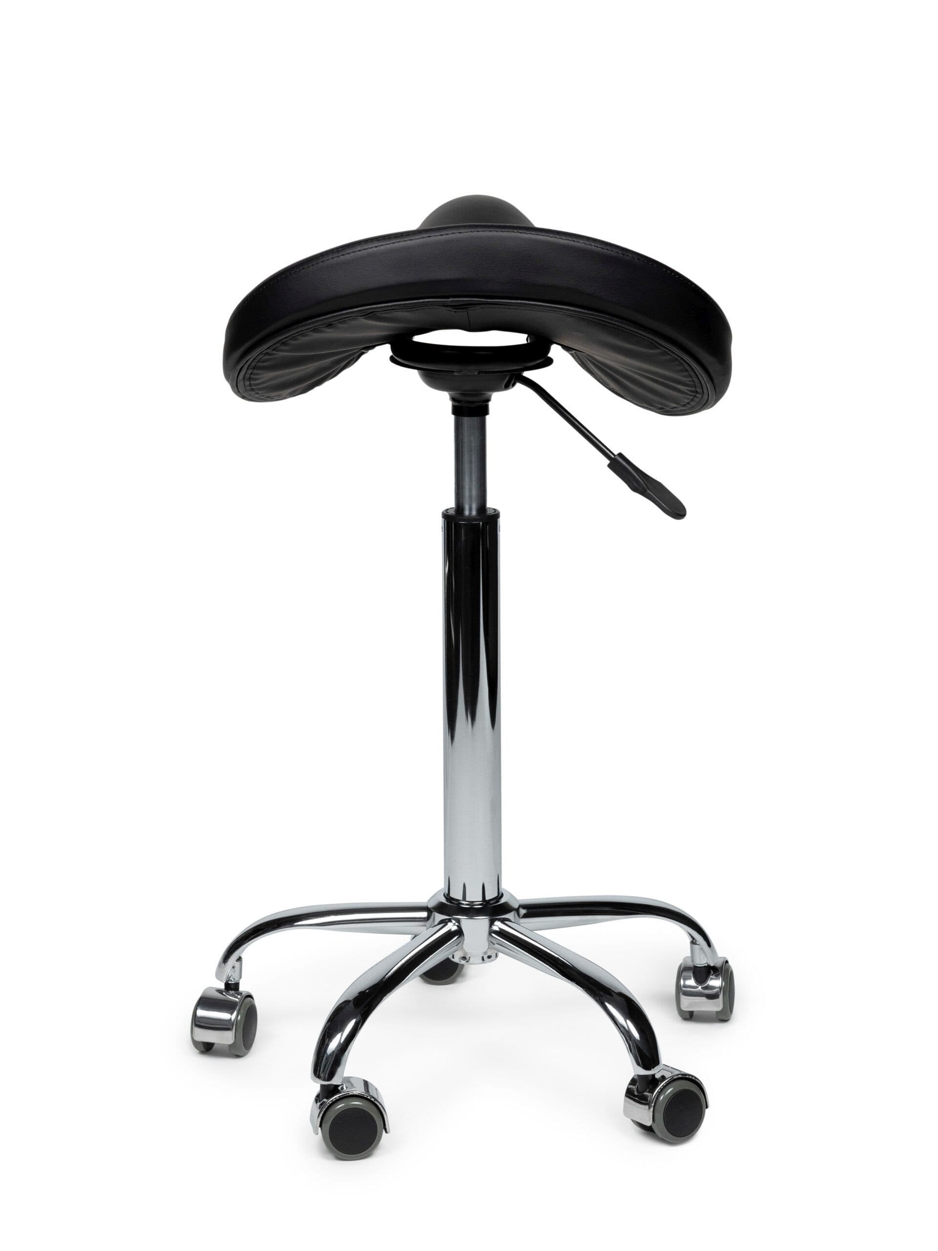 Zadelkruk Office Premium standaard zonder voetring harde wielen zw 4