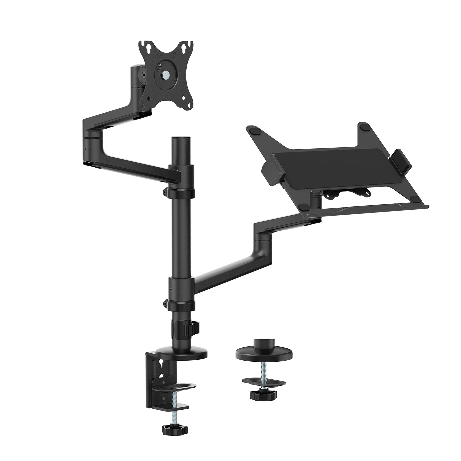 Monitorarm met laptophouder Neomounts NEXT Lite single 17-27" zwart 8