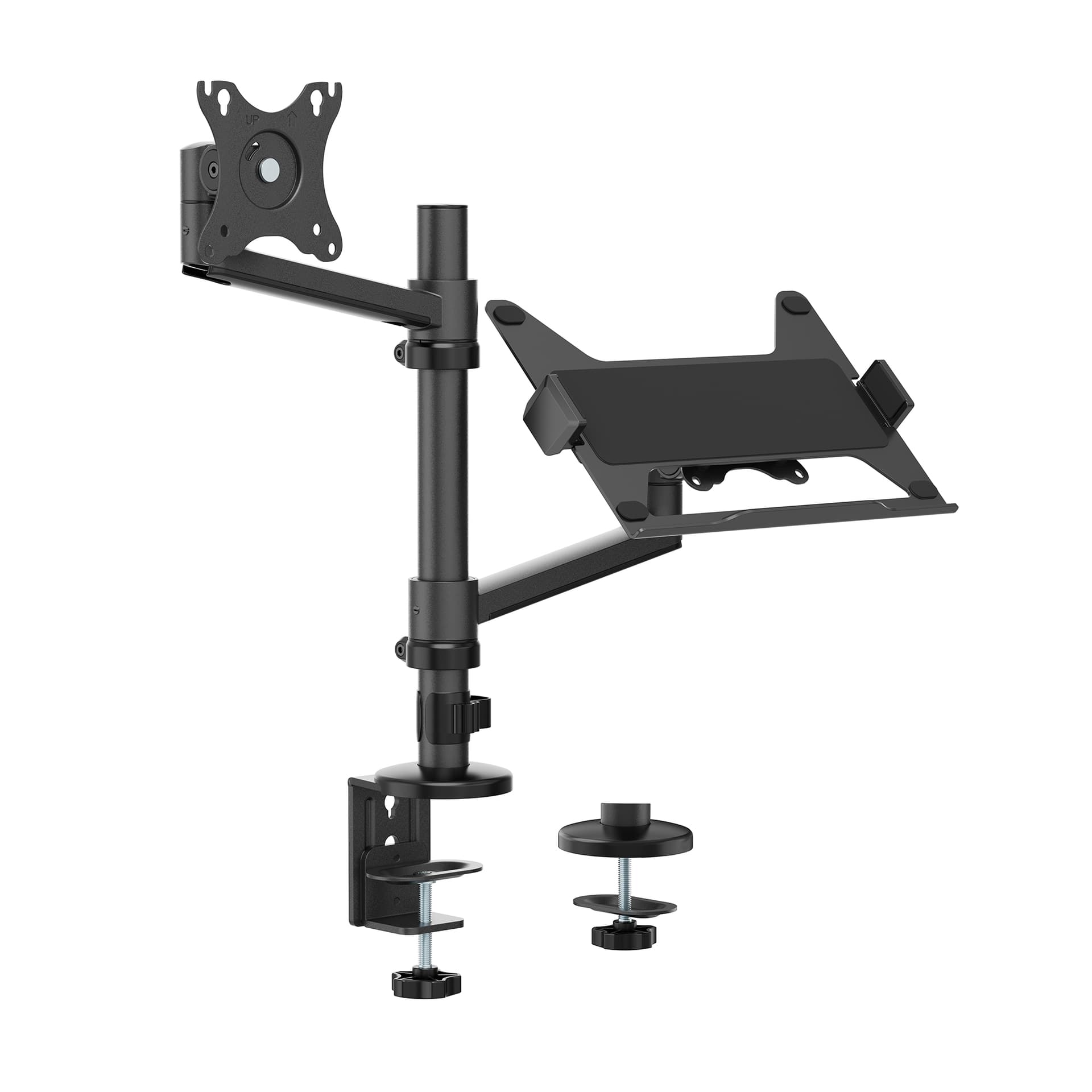 Monitorarm met laptophouder Neomounts NEXT Lite single 17-27" zwart 9