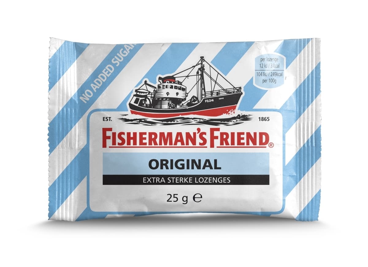 Keelpastilles Fisherman's Friend original extra sterk zak 25 gram