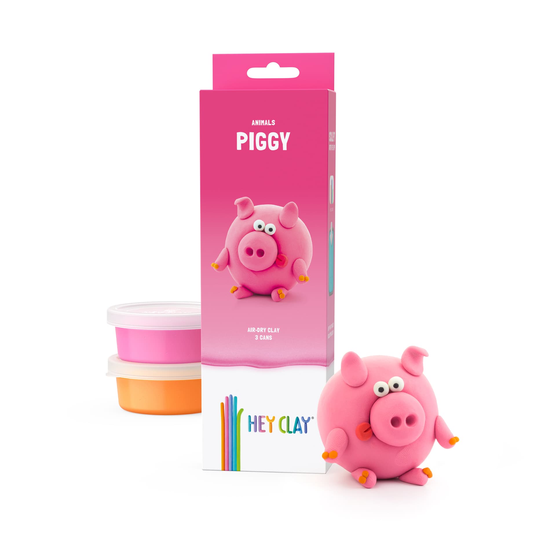 Klei Hey Clay Piggy 3 potjes 3