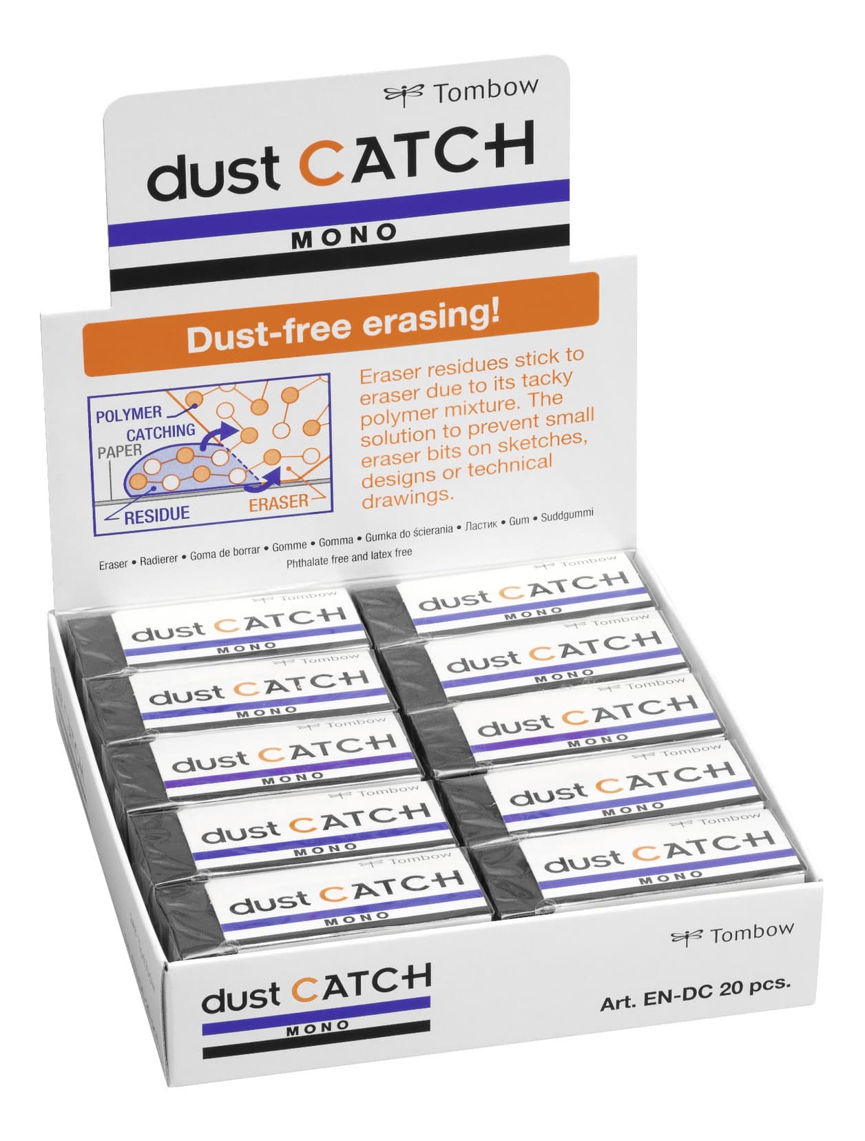Gum Tombow Mono dust Catch 19 gram zwart 3