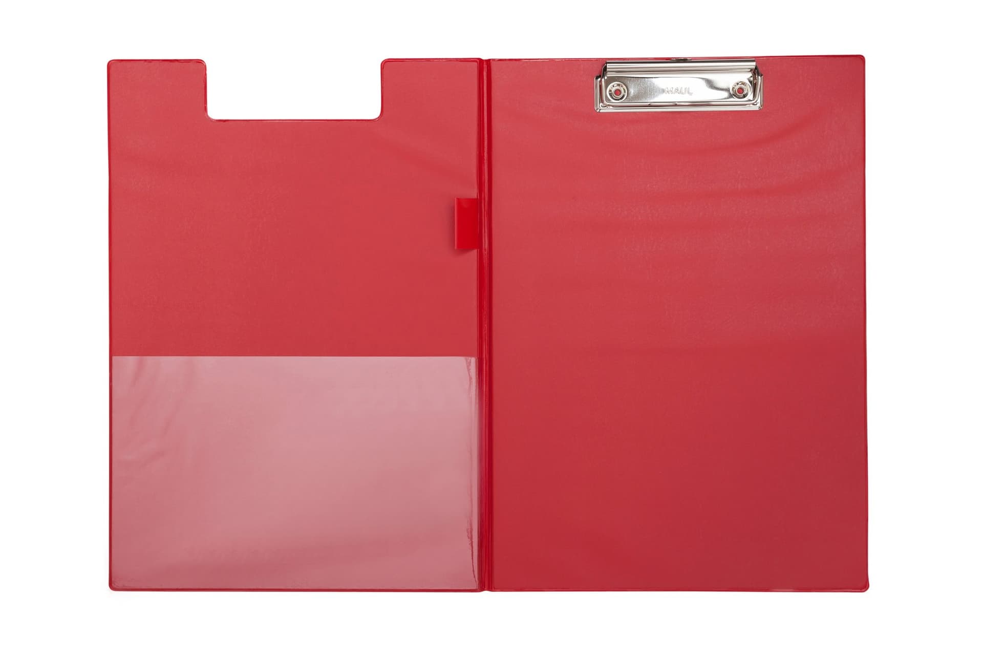 Klembordmap MAUL A4 staand PVC met penlus rood 2