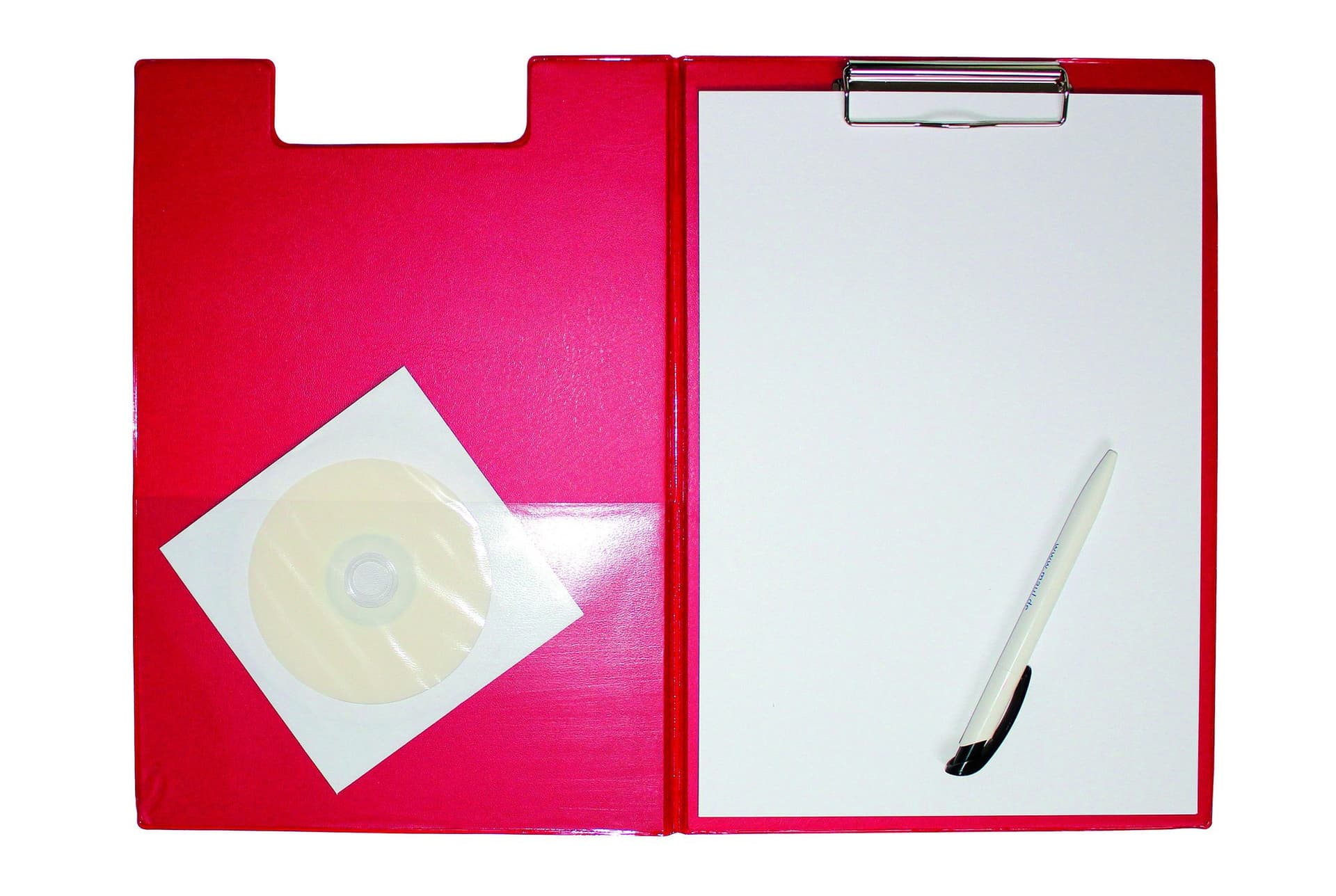 Klembordmap MAUL A4 staand PVC met penlus rood 4