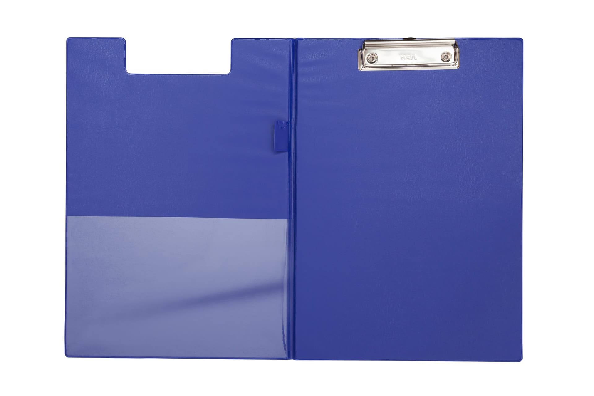 Klembordmap MAUL A4 staand PVC met penlus blauw 2