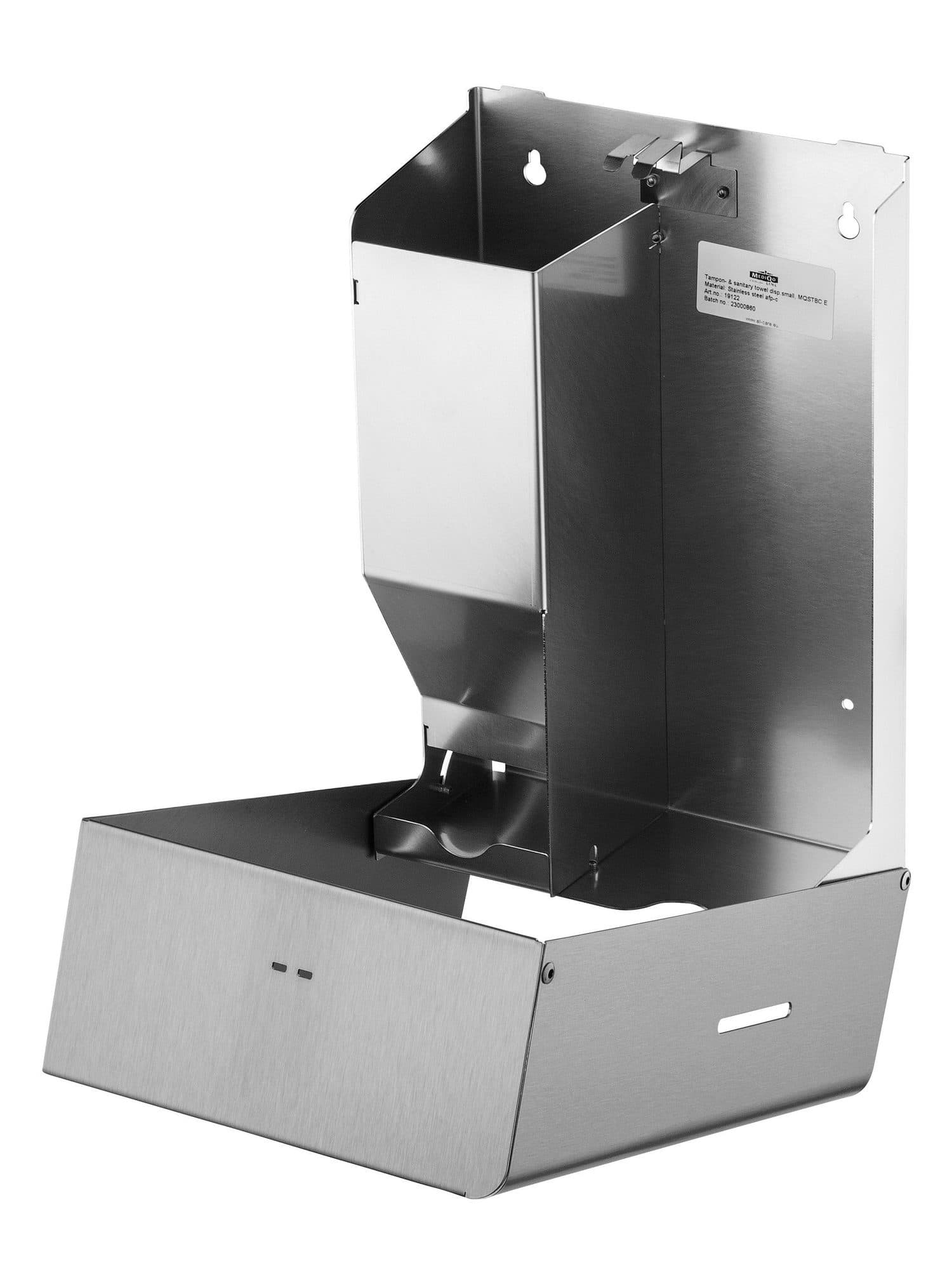 Dameshygiënedispenser MediQo-line klein RVS fingerprint coating 2