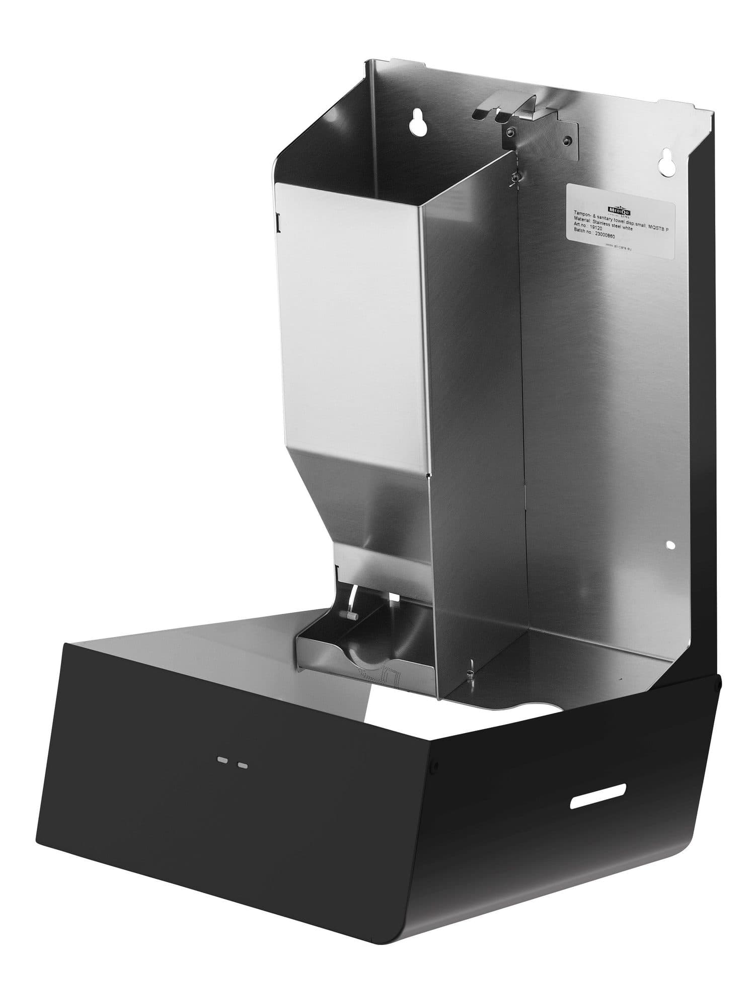 Dameshygiënedispenser MediQo-line klein RVS zwart 2