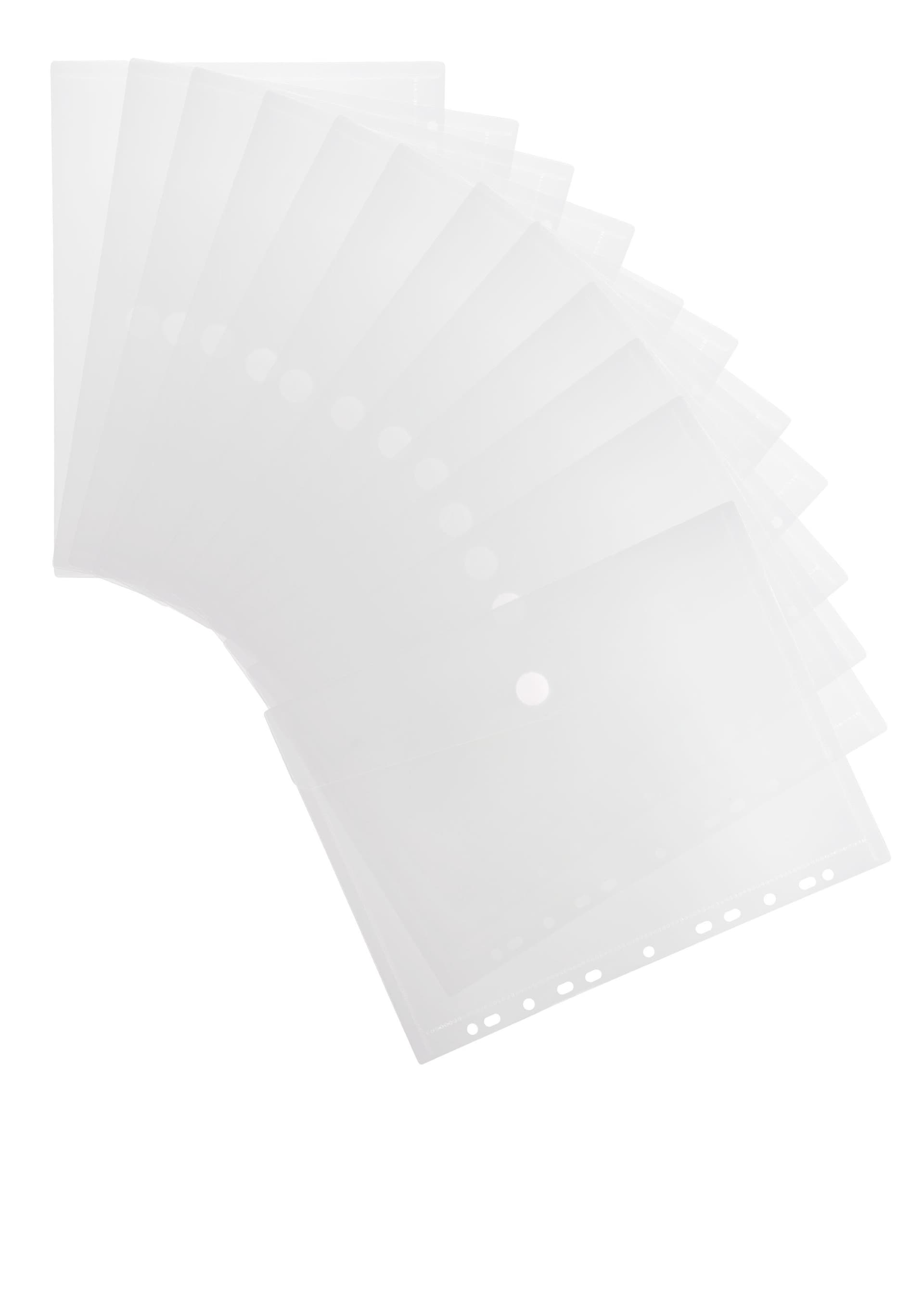 Enveloptas Djois Color Collection A4 horizontaal geperforeerd transp
