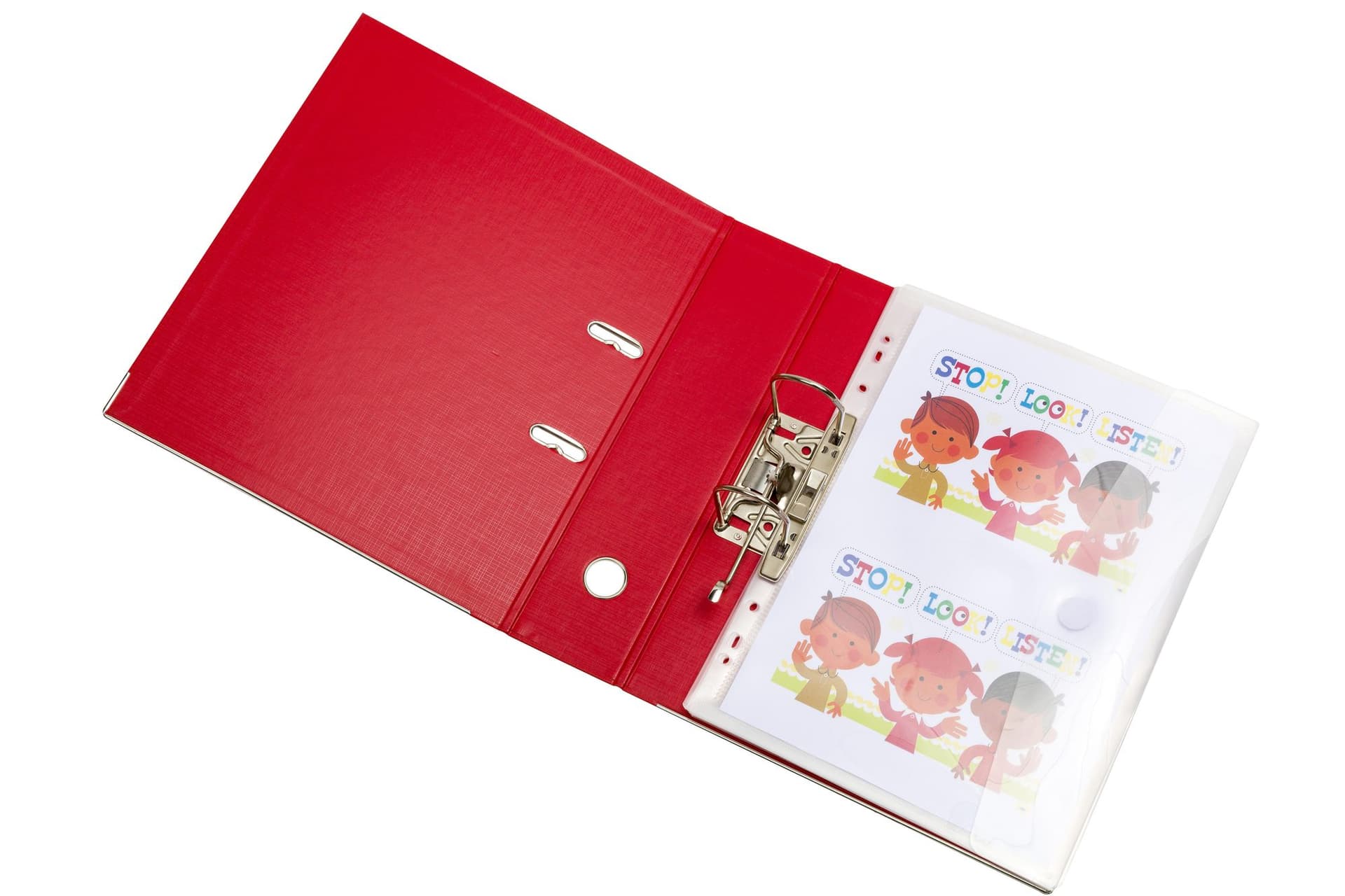 Enveloptas Djois Color Collection A4 horizontaal geperforeerd transp 3
