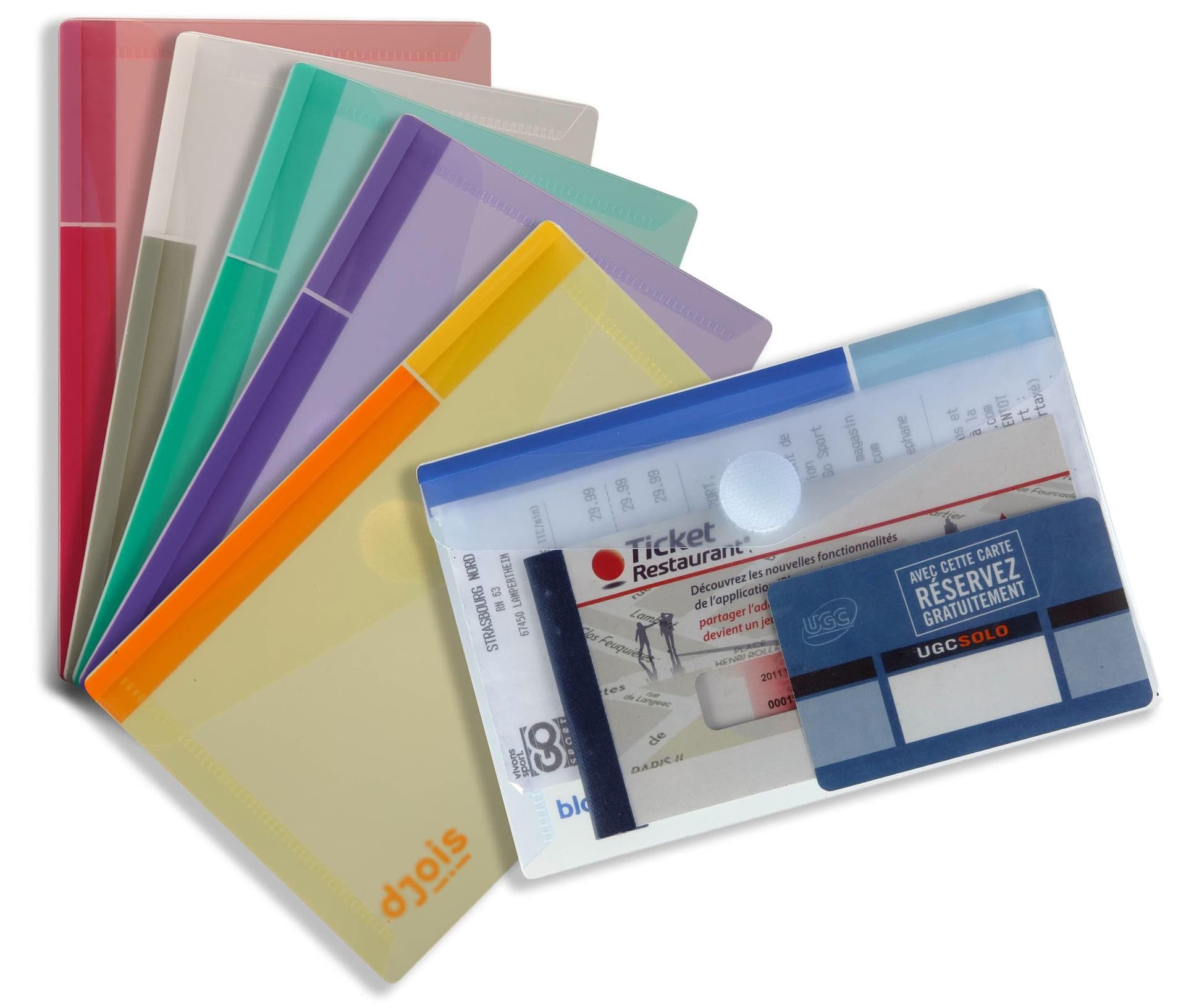 Enveloptas Djois Color Collection A6 horizontaal assorti 3
