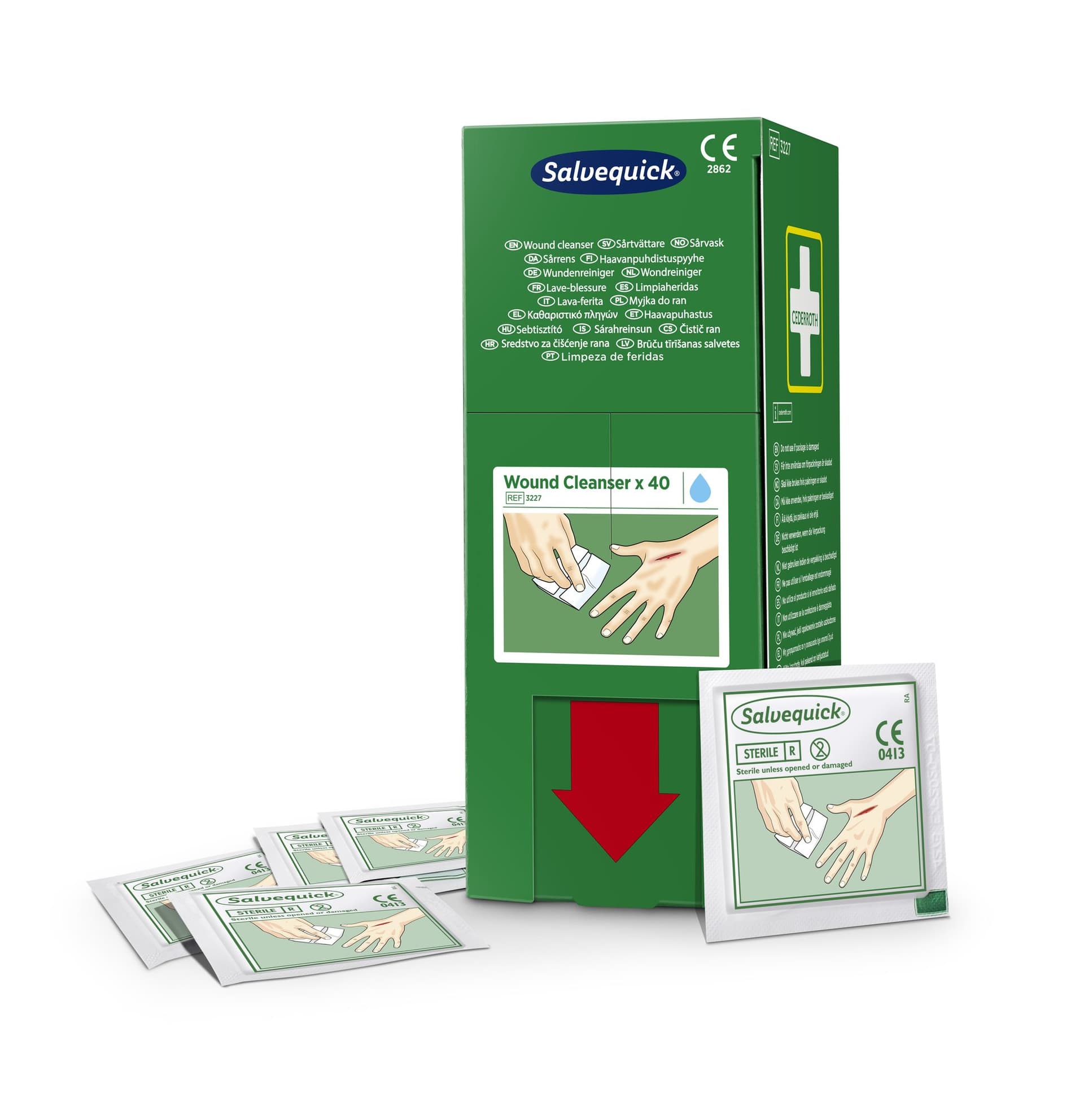 Wondreinigingsdoekjes Salvequick 40 stuks 2