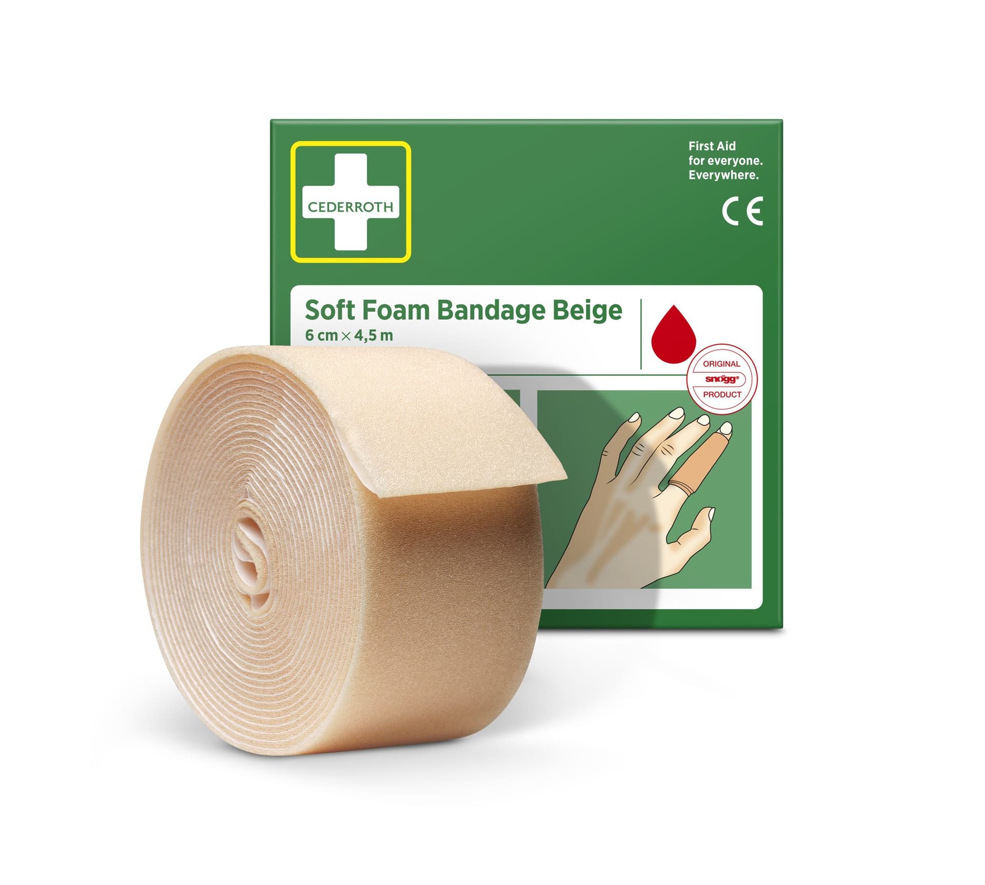 Bandage Cederroth Soft Foam 6cmx4,5m beige 2