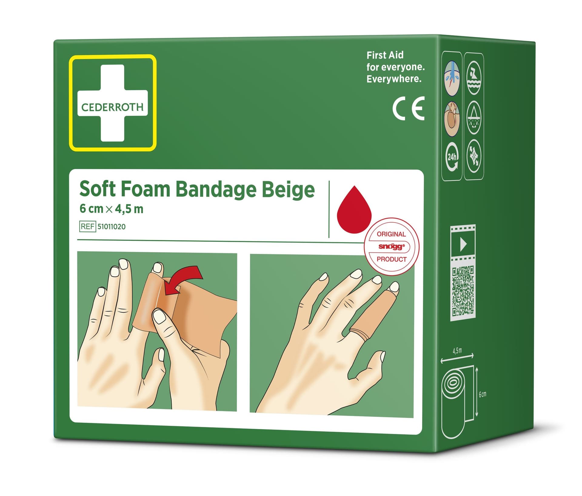 Bandage Cederroth Soft Foam 6cmx4,5m beige 3