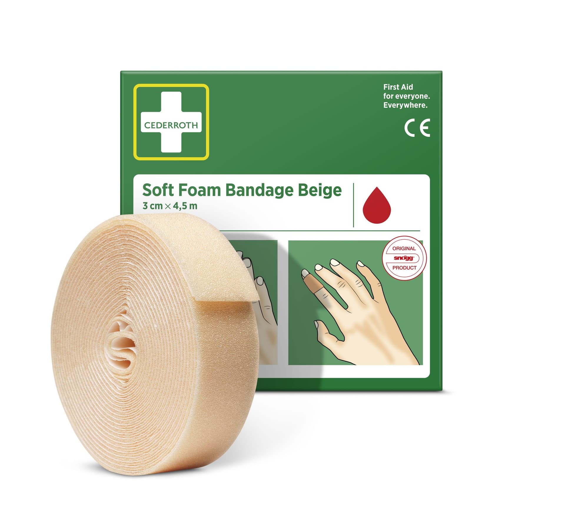 Bandage Cederroth Soft Foam 3cmx4,5m beige 2
